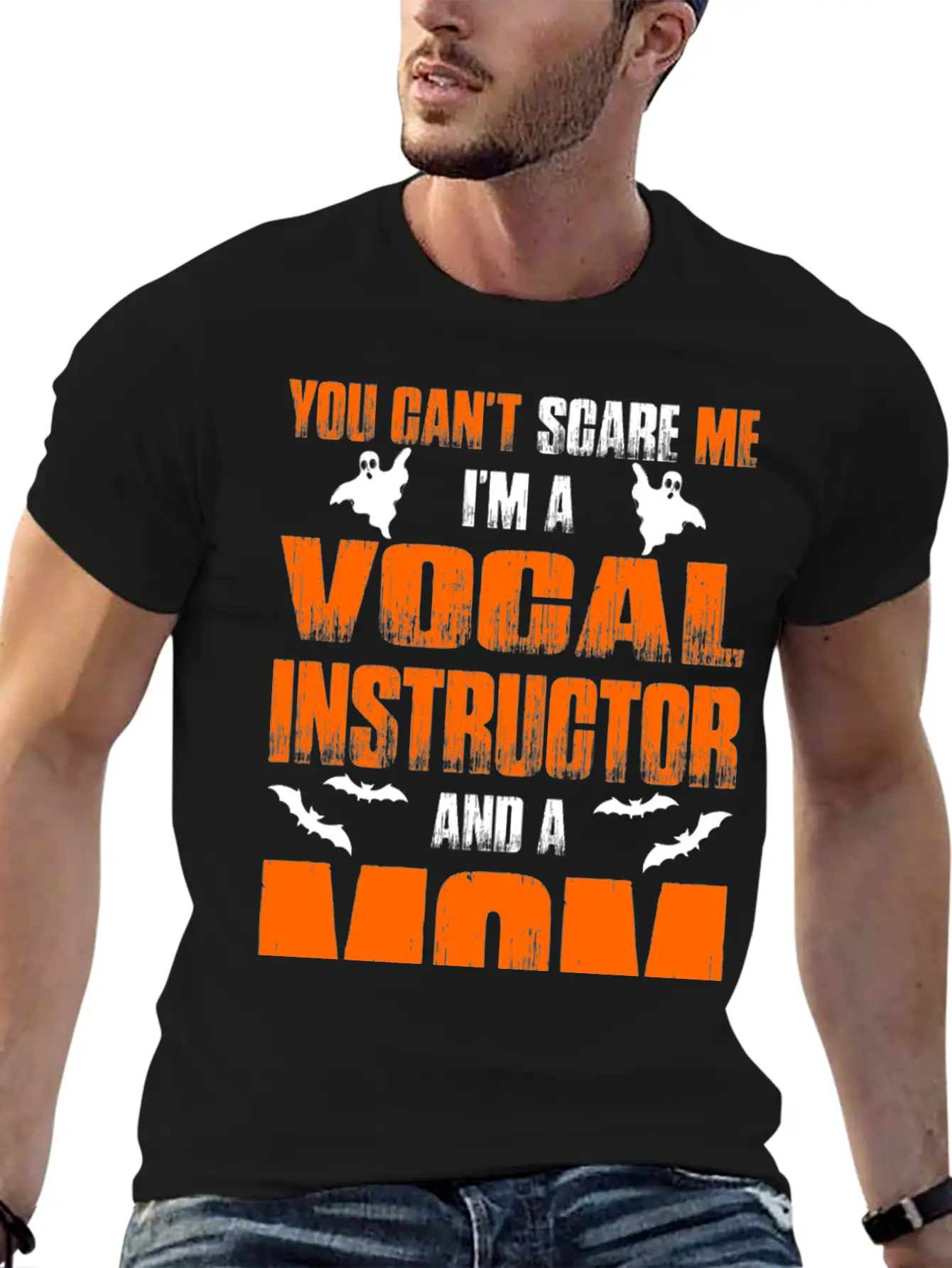 Cant Scare Vocal Instructor And A Mom T-shirt Unisex Short Sleeve Soft Cotton T-Shirt – Casual Everyday Wear