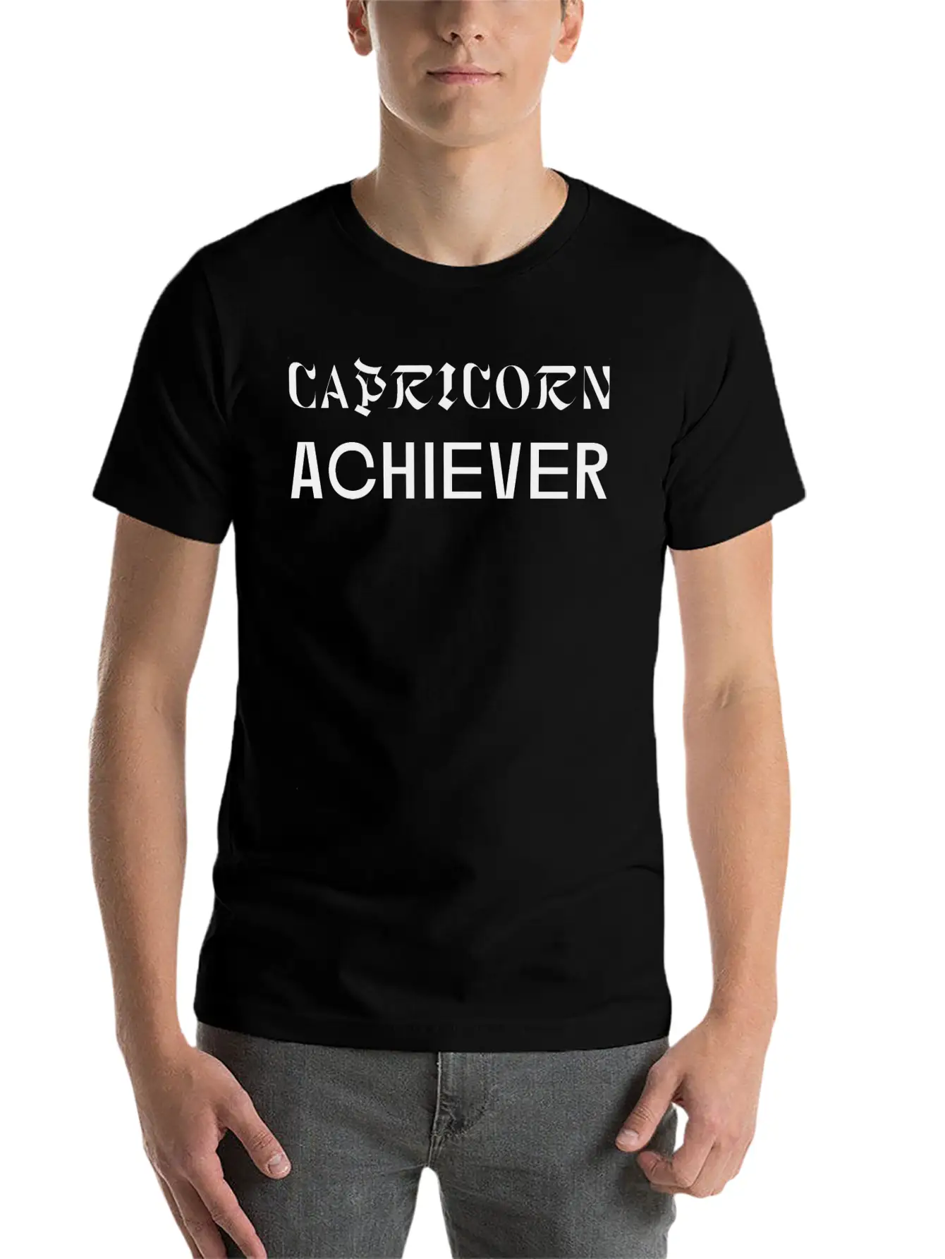 Capricorn Achiever Unisex Short Sleeve Soft Cotton T-Shirt – Casual Everyday Wear