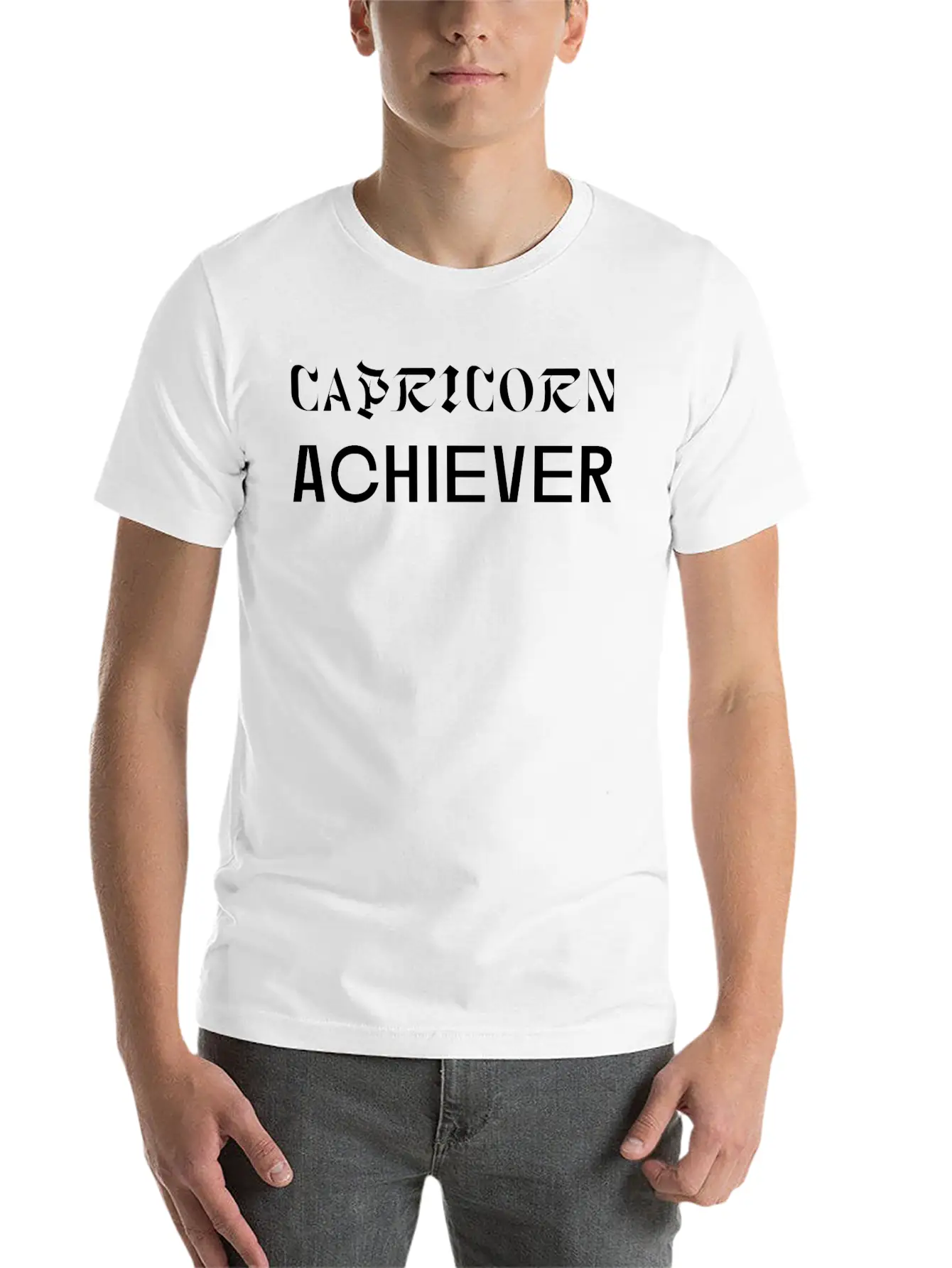 Capricorn Achiever Unisex Short Sleeve Soft Cotton T-Shirt – Casual Everyday Wear
