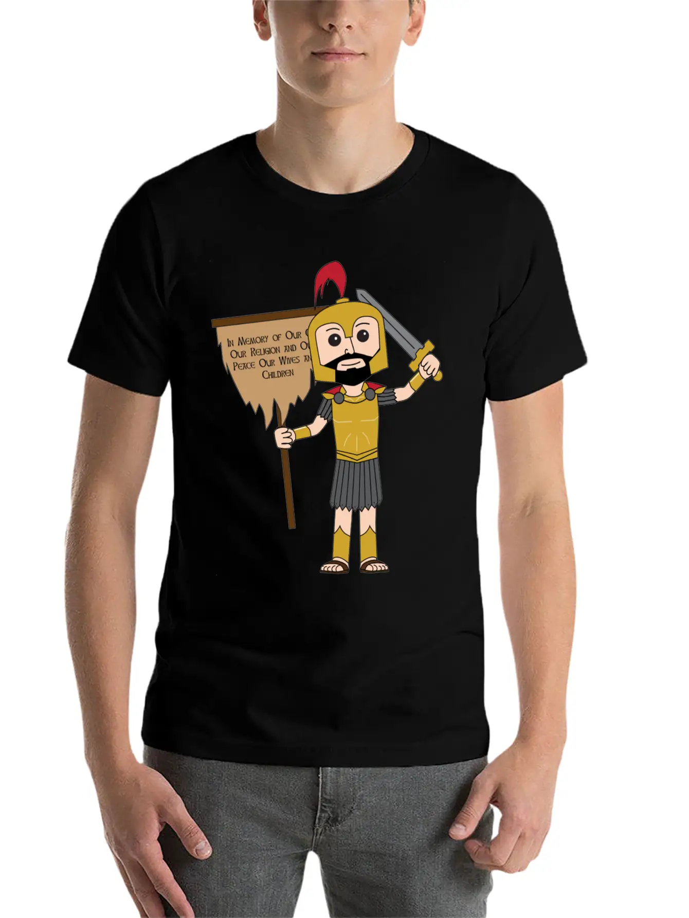 Captain Moroni With Title Of Liberty Essential Unisex Summer Tee – Soft Cotton Casual Fit