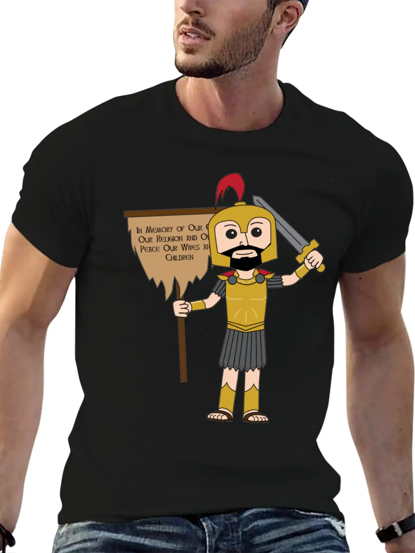 Captain Moroni With Title Of Liberty Essential Unisex Summer Tee – Soft Cotton Casual Fit