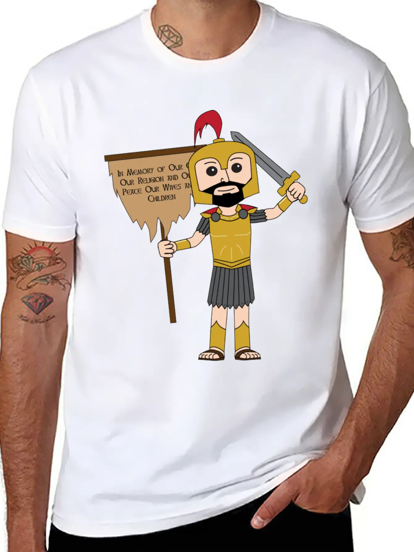Captain Moroni With Title Of Liberty Essential Unisex Summer Tee – Soft Cotton Casual Fit