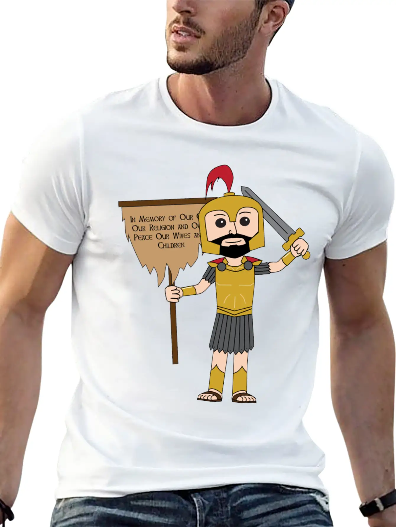 Captain Moroni With Title Of Liberty Essential Unisex Summer Tee – Soft Cotton Casual Fit