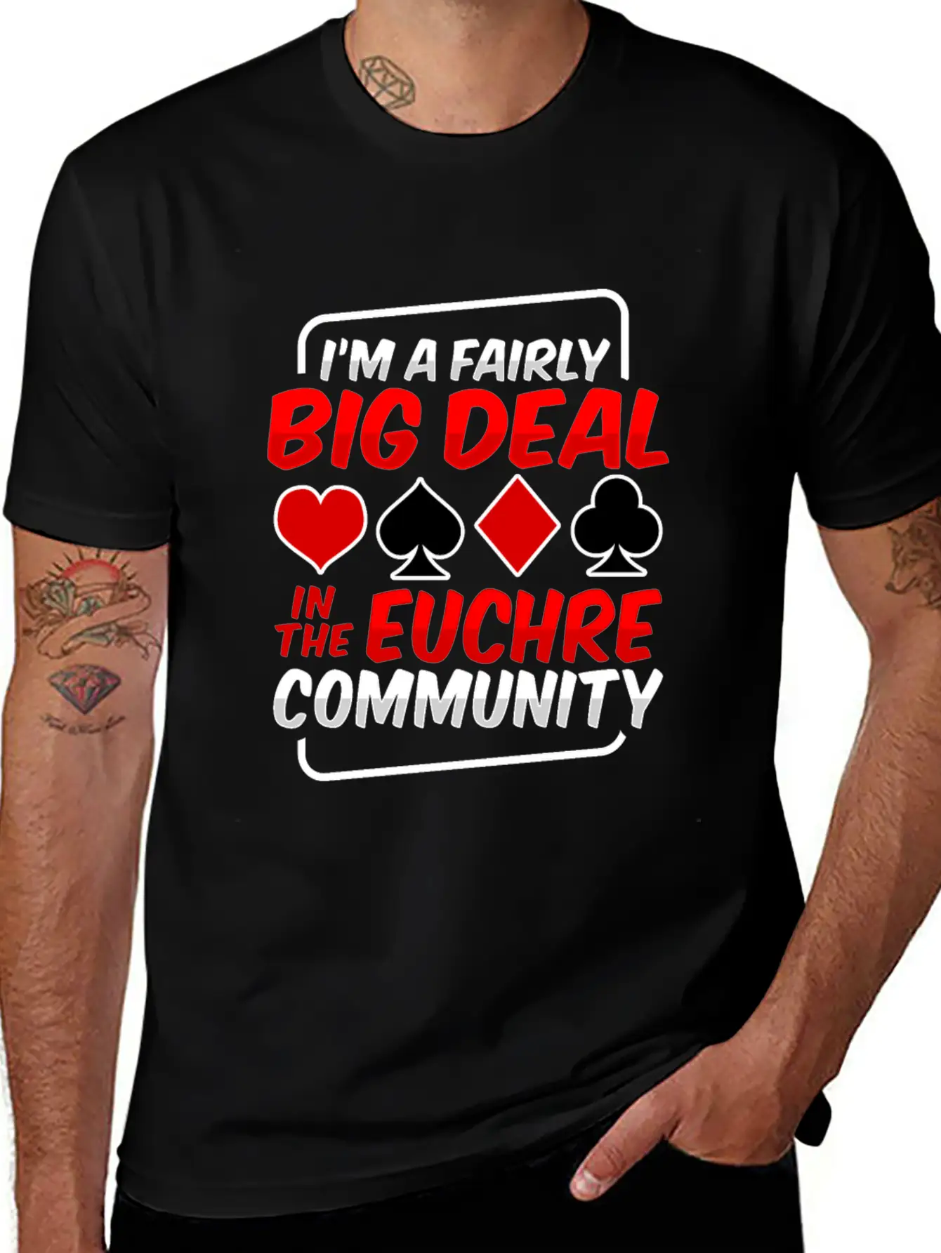 Card Game Euchre Tournament Design For A Euchre Unisex Short Sleeve Soft Cotton T-Shirt – Casual Everyday Wear