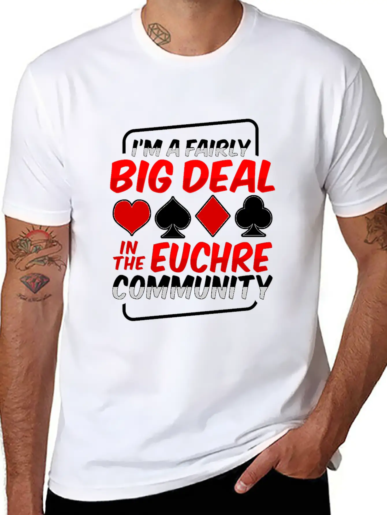 Card Game Euchre Tournament Design For A Euchre Unisex Short Sleeve Soft Cotton T-Shirt – Casual Everyday Wear