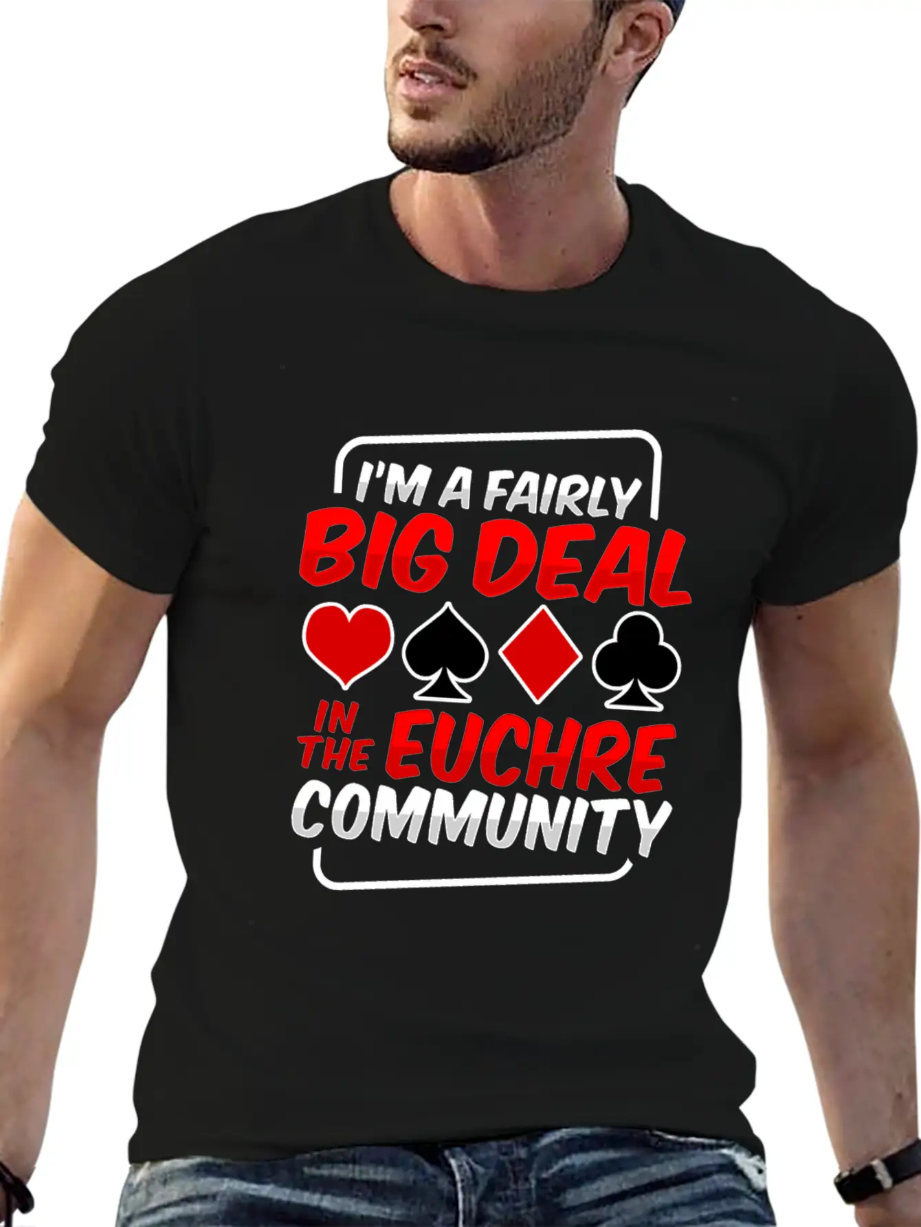 Card Game Euchre Tournament Design For A Euchre Unisex Short Sleeve Soft Cotton T-Shirt – Casual Everyday Wear