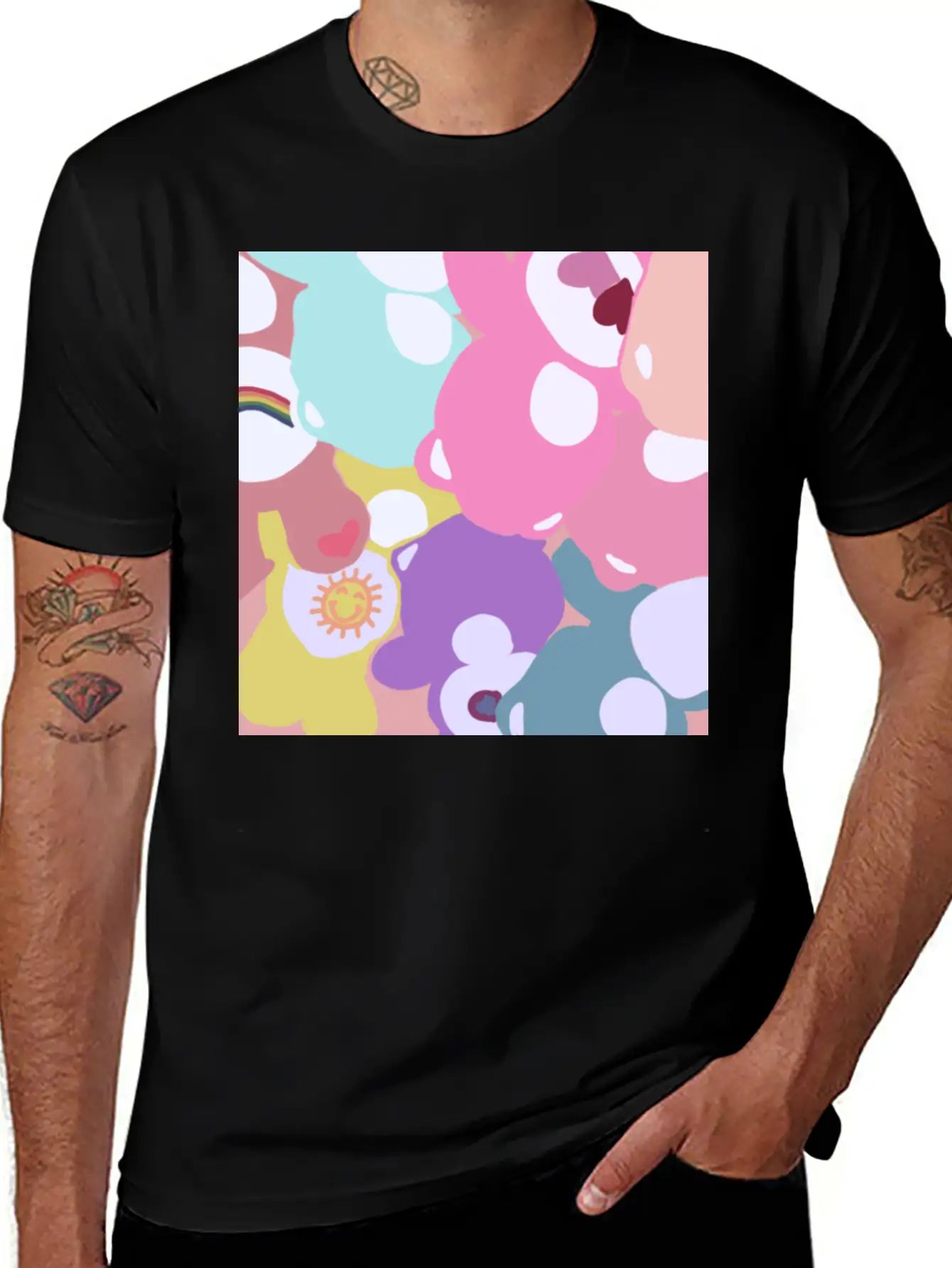 Care Bears Unisex Short Sleeve Soft Cotton T-Shirt – Casual Everyday Wear