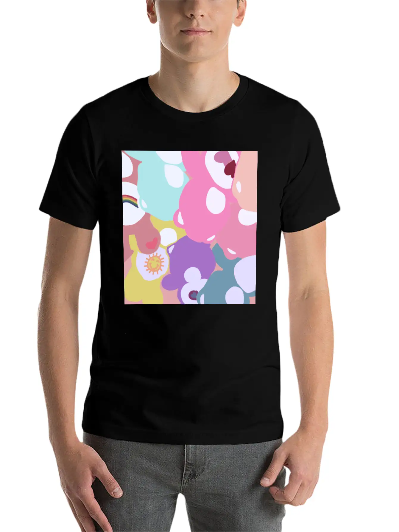 Care Bears Unisex Short Sleeve Soft Cotton T-Shirt – Casual Everyday Wear
