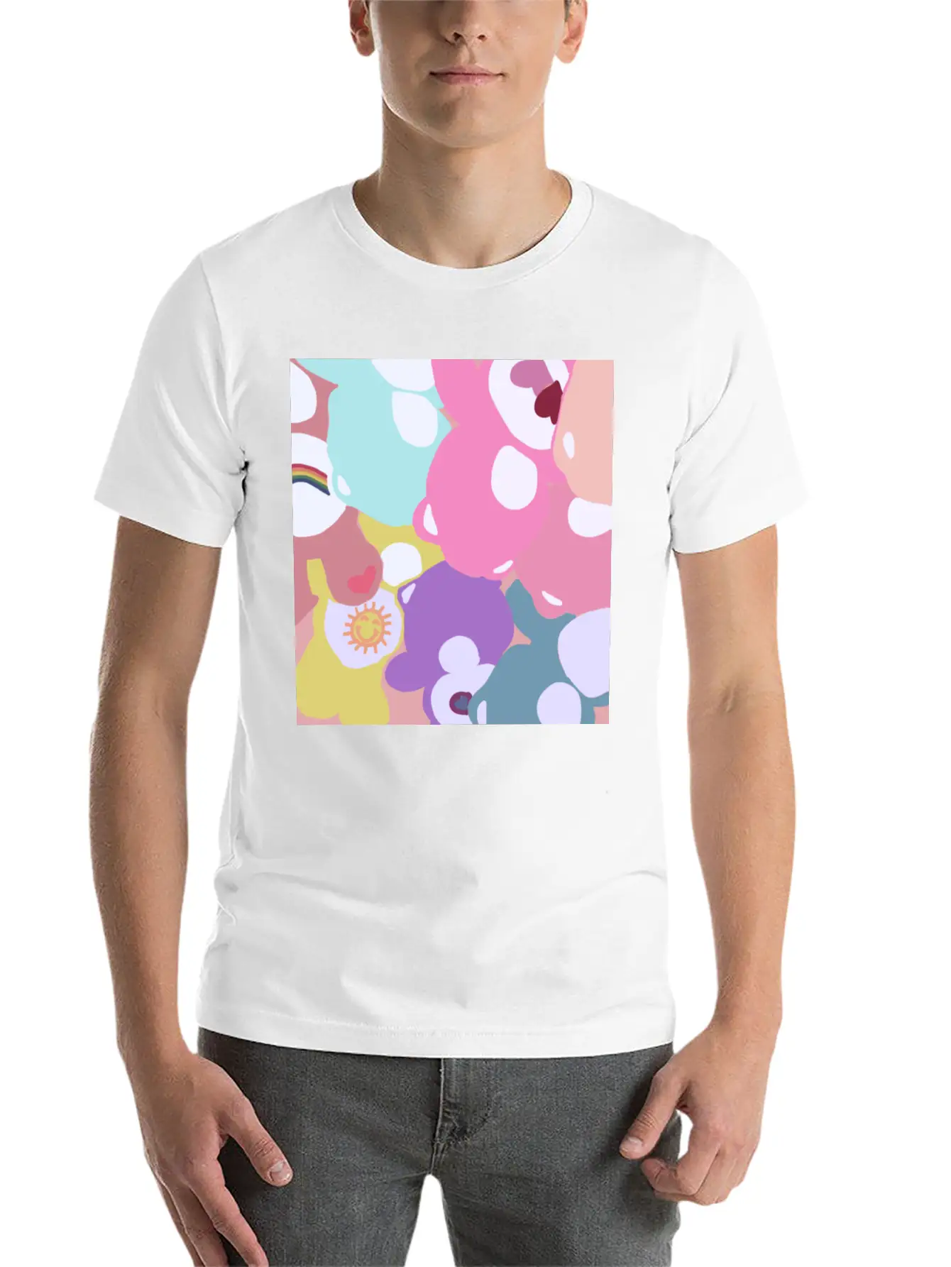 Care Bears Unisex Short Sleeve Soft Cotton T-Shirt – Casual Everyday Wear