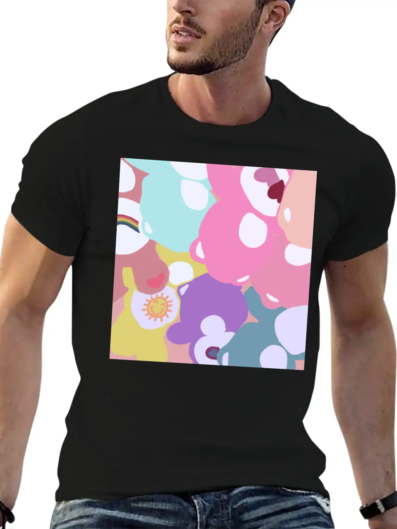 Care Bears Unisex Short Sleeve Soft Cotton T-Shirt – Casual Everyday Wear