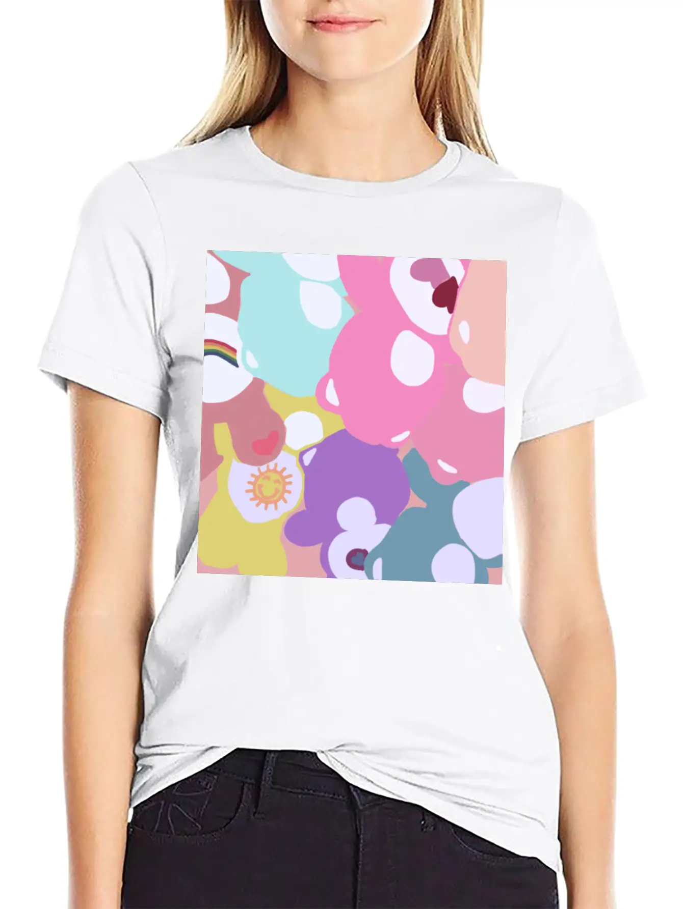 Care Bears Unisex Short Sleeve Soft Cotton T-Shirt – Casual Everyday Wear