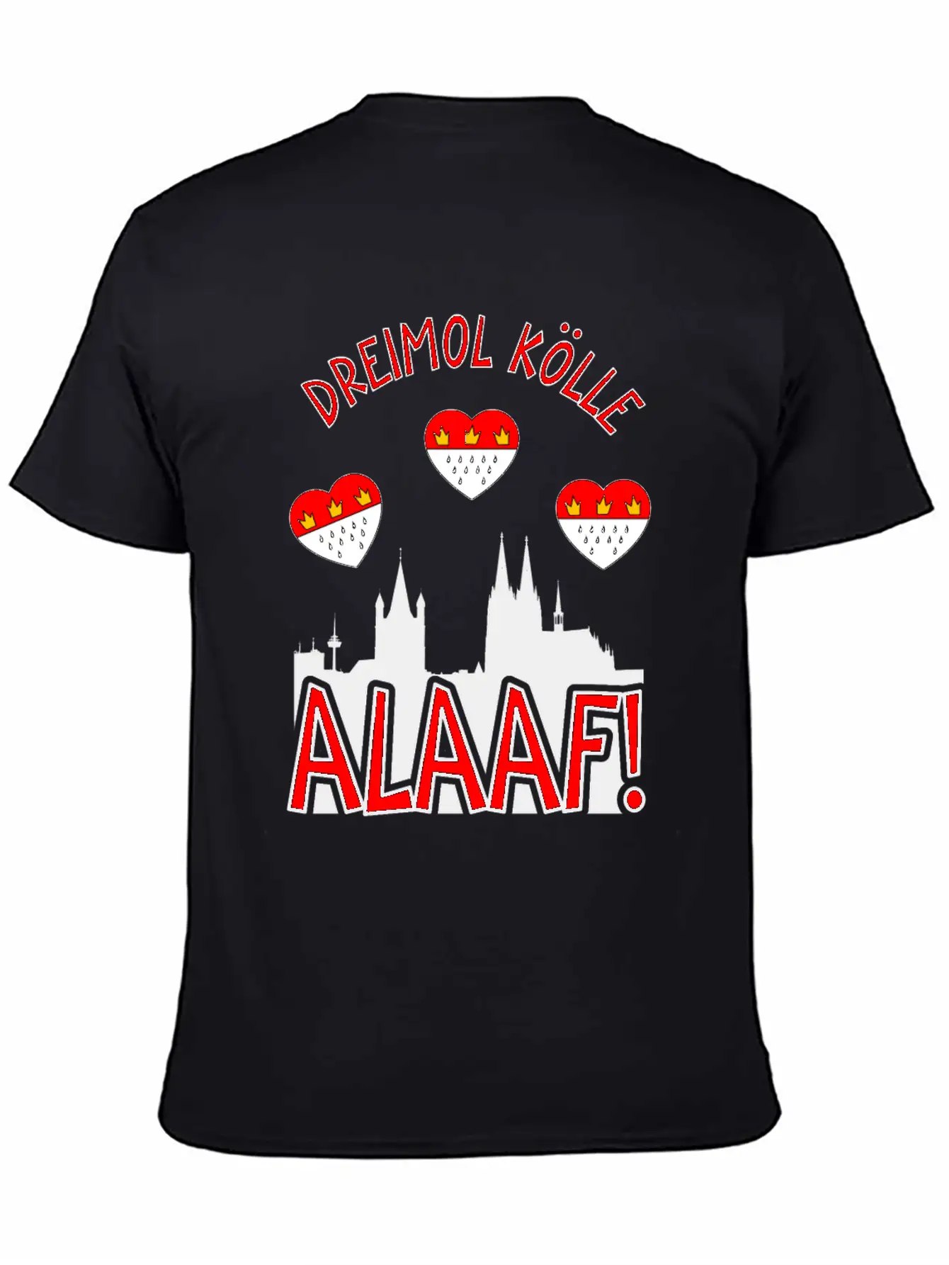 Carnival Costume Dreimol Kölle Alaaf Herz Cologne Timeless Short Sleeve Tee – Comfy And Minimalist Design