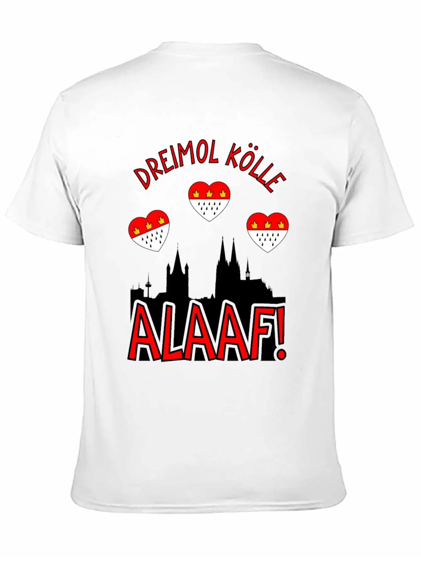 Carnival Costume Dreimol Kölle Alaaf Herz Cologne Timeless Short Sleeve Tee – Comfy And Minimalist Design