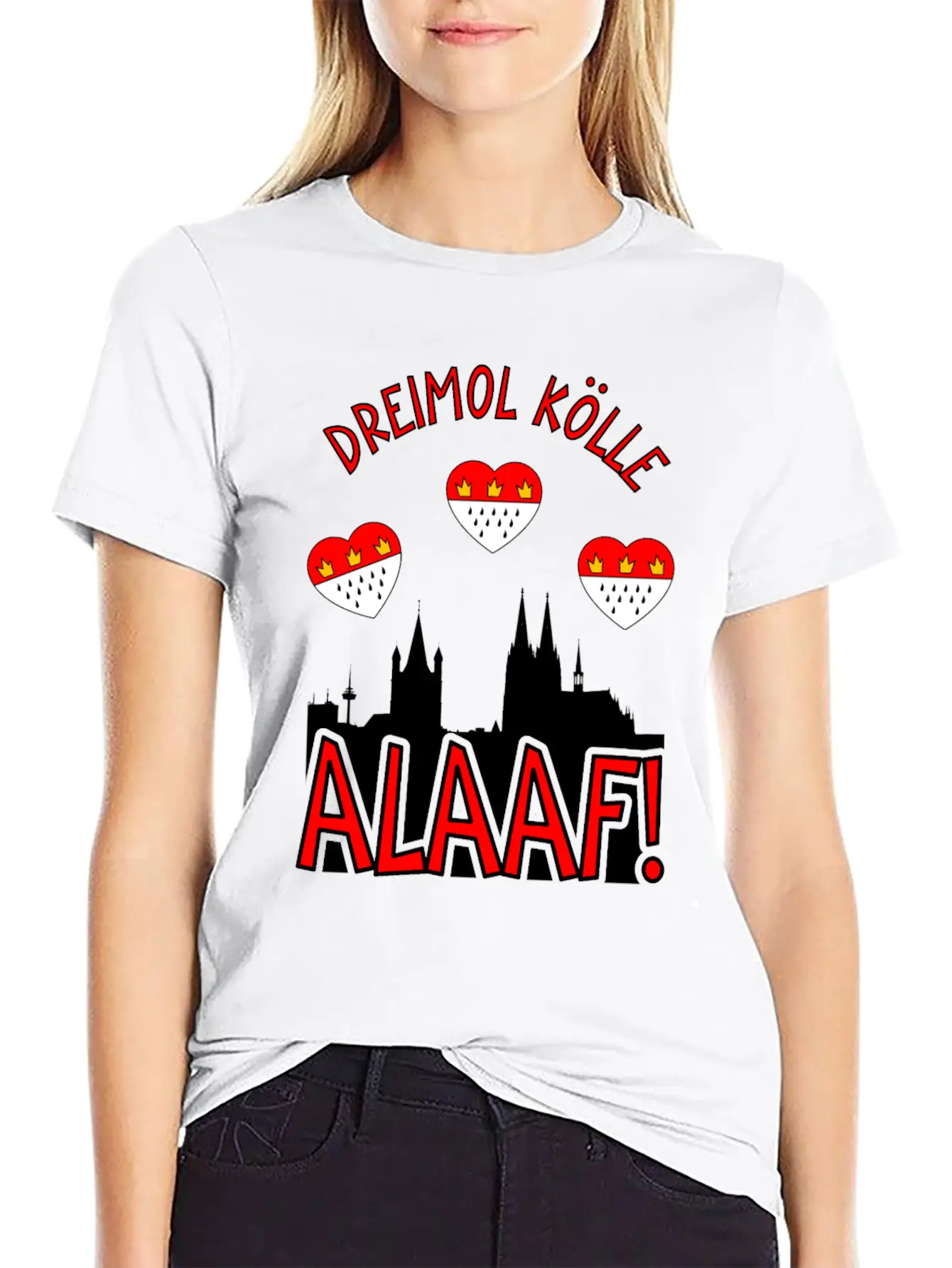 Carnival Costume Dreimol Kölle Alaaf Herz Cologne Timeless Short Sleeve Tee – Comfy And Minimalist Design