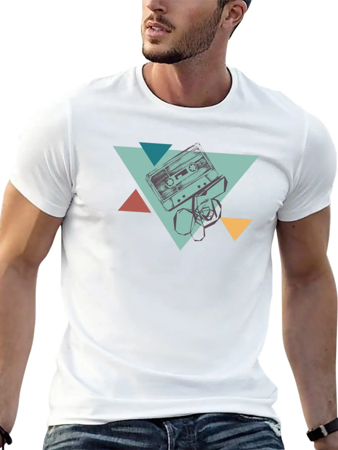 Cassette Tape Essential Unisex Summer Tee – Soft Cotton Casual Fit