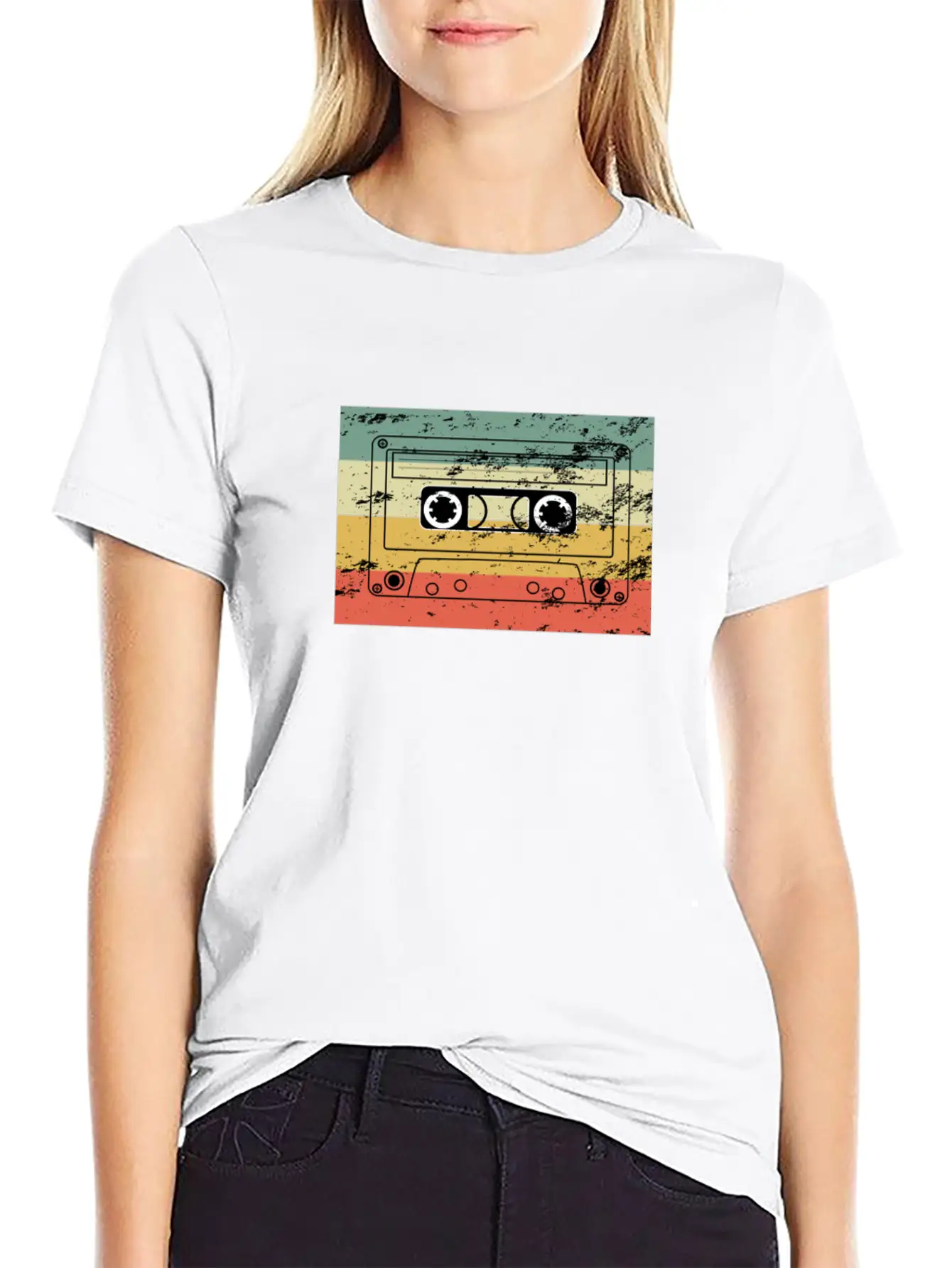 Cassette Unisex Casual T-Shirt – Clean Design For Daily Comfort