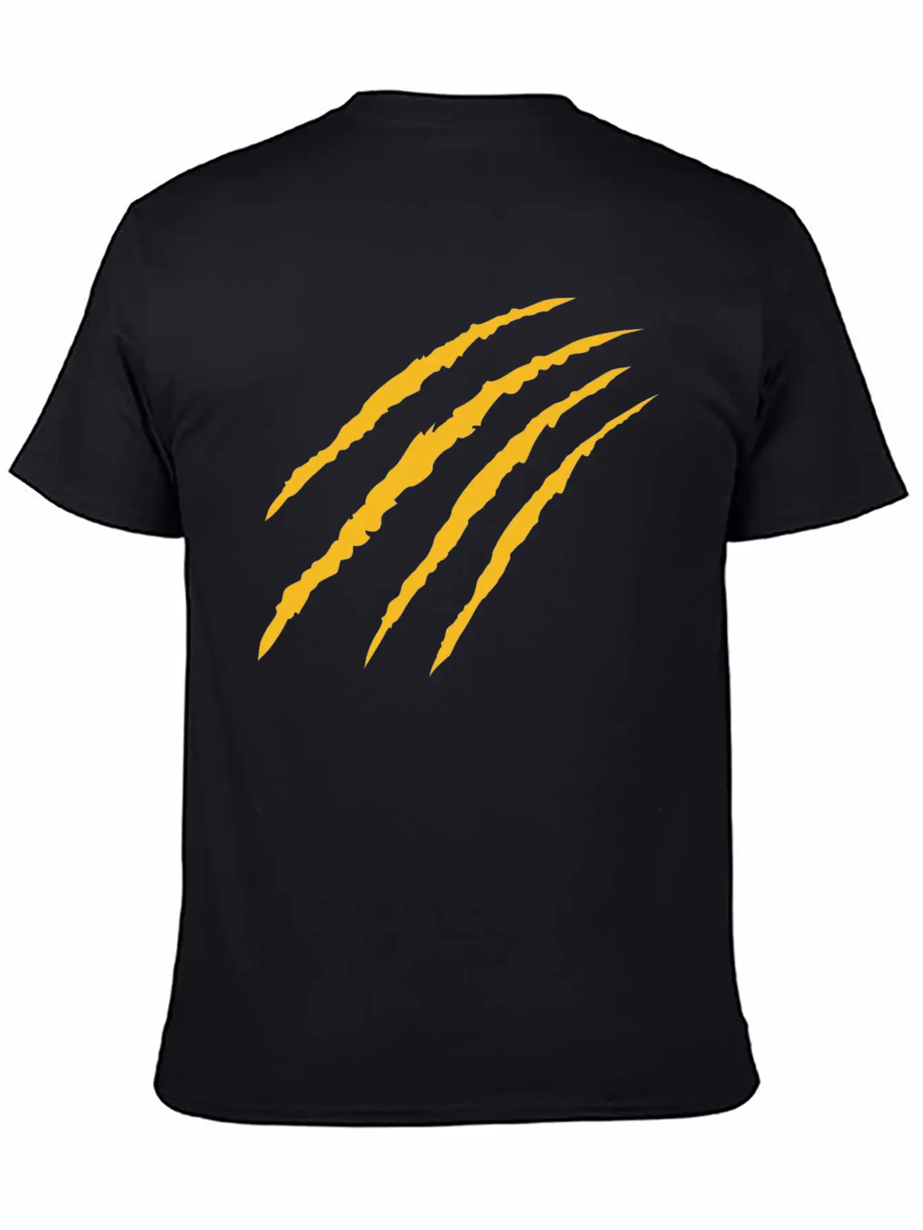 Cat Claw Marks (Bright Gold) Timeless Short Sleeve Tee – Comfy And Minimalist Design