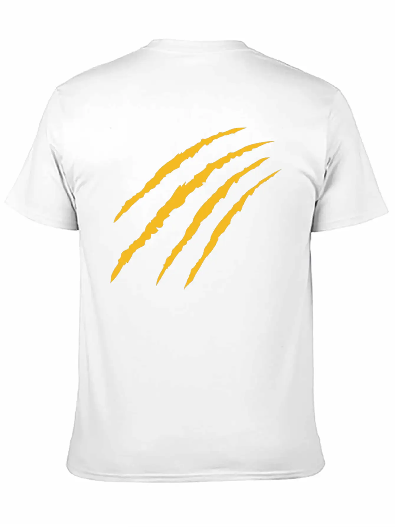 Cat Claw Marks (Bright Gold) Timeless Short Sleeve Tee – Comfy And Minimalist Design