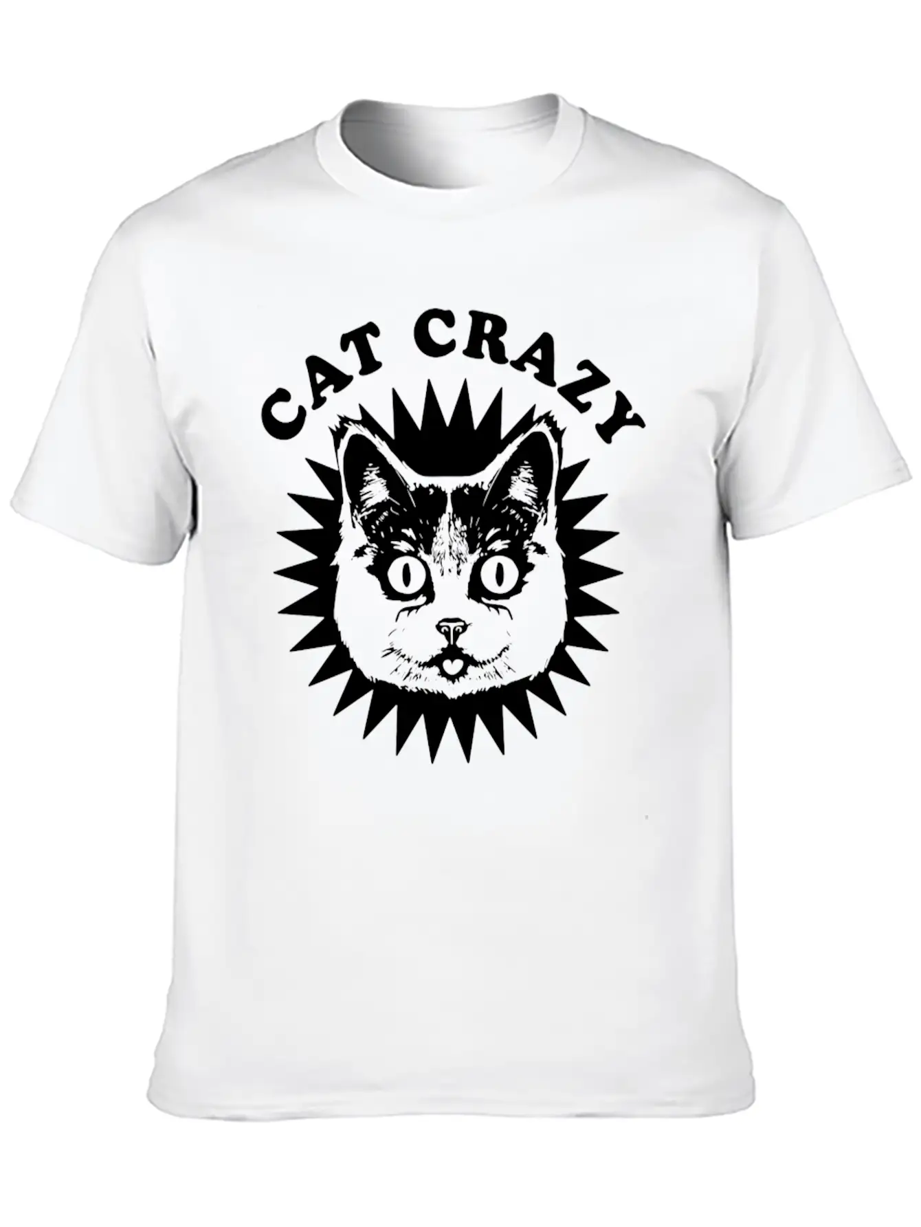 Cat Crazy Unisex Casual T-Shirt – Clean Design For Daily Comfort