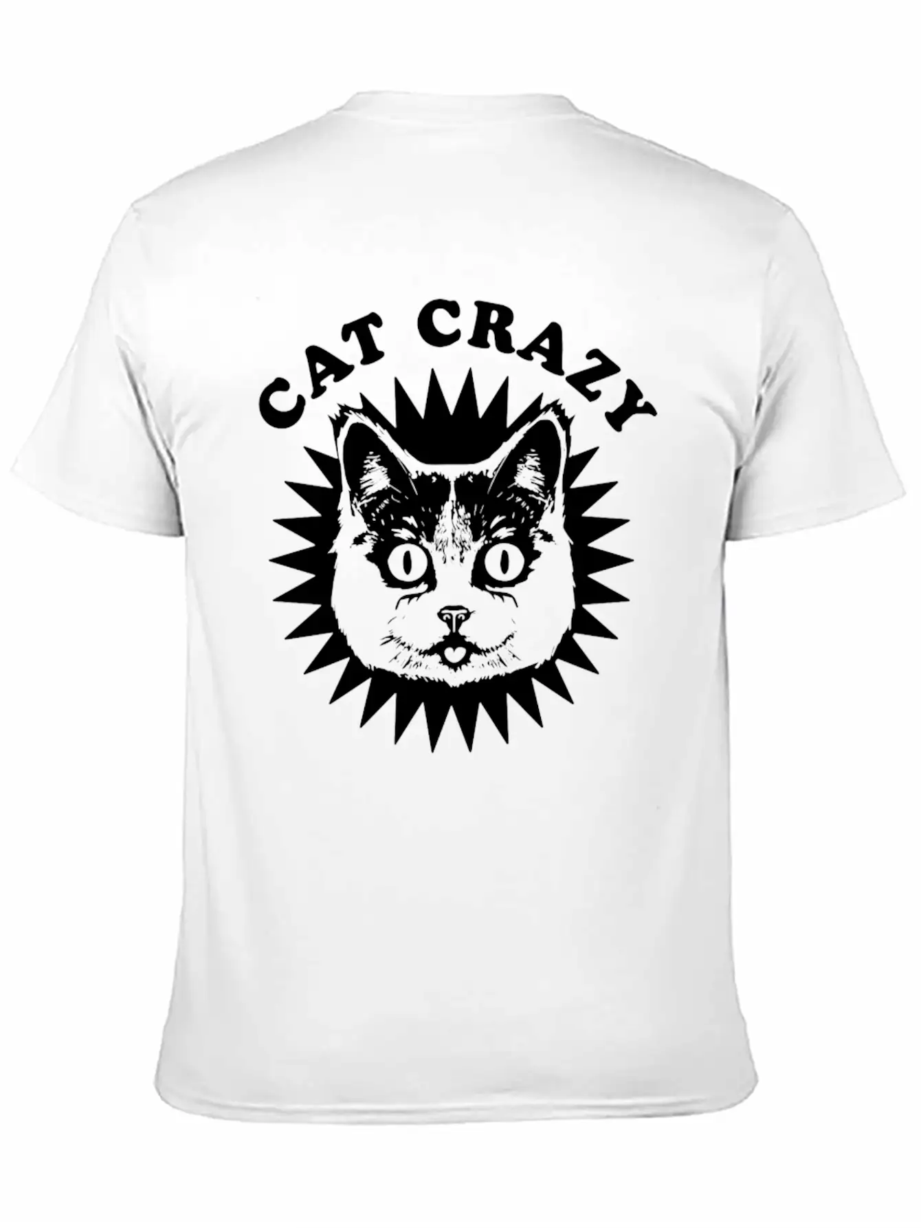 Cat Crazy Unisex Casual T-Shirt – Clean Design For Daily Comfort