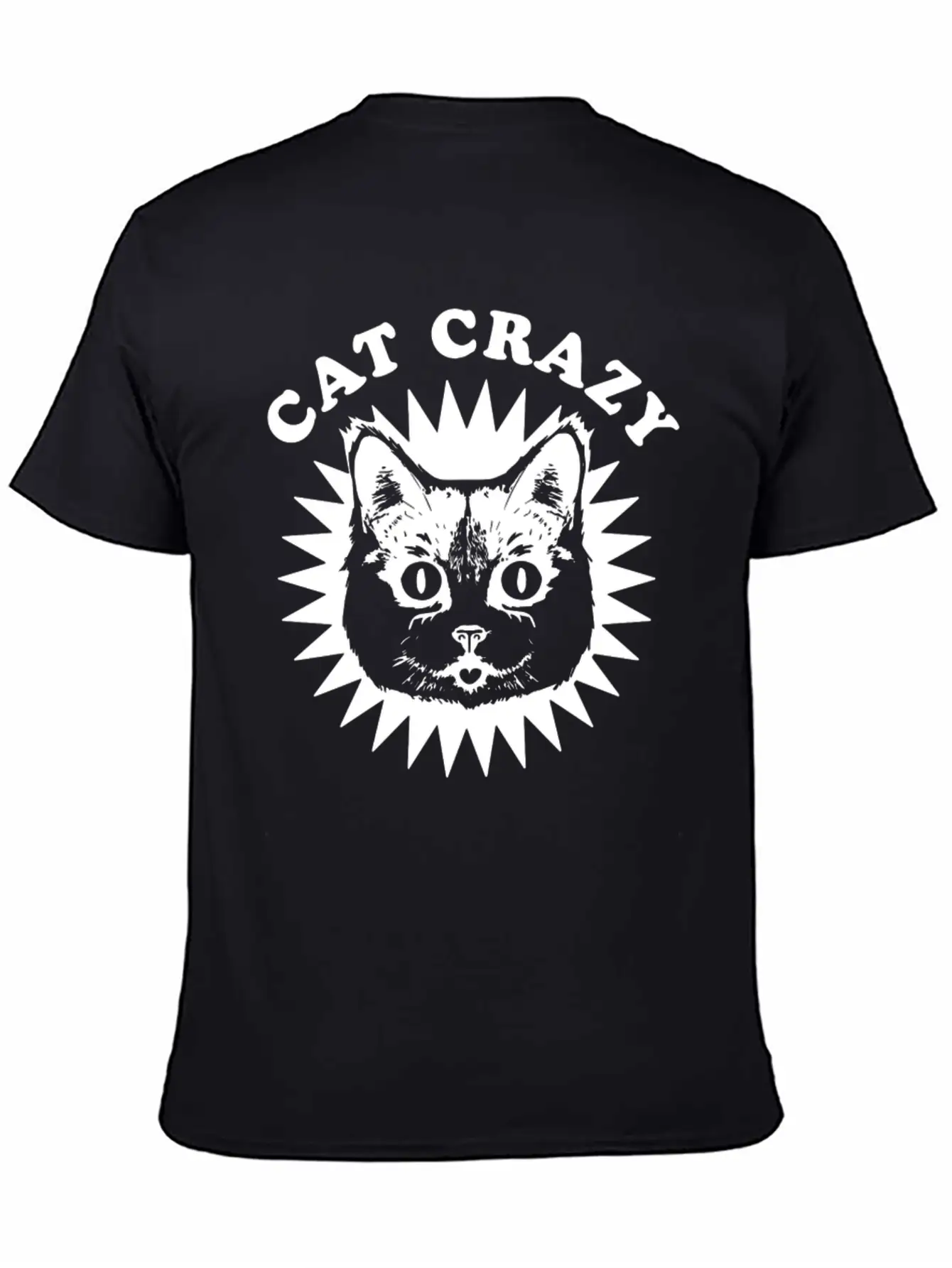 Cat Crazy Unisex Casual T-Shirt – Clean Design For Daily Comfort