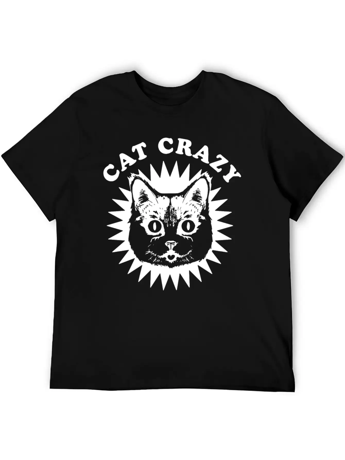 Cat Crazy Unisex Casual T-Shirt – Clean Design For Daily Comfort