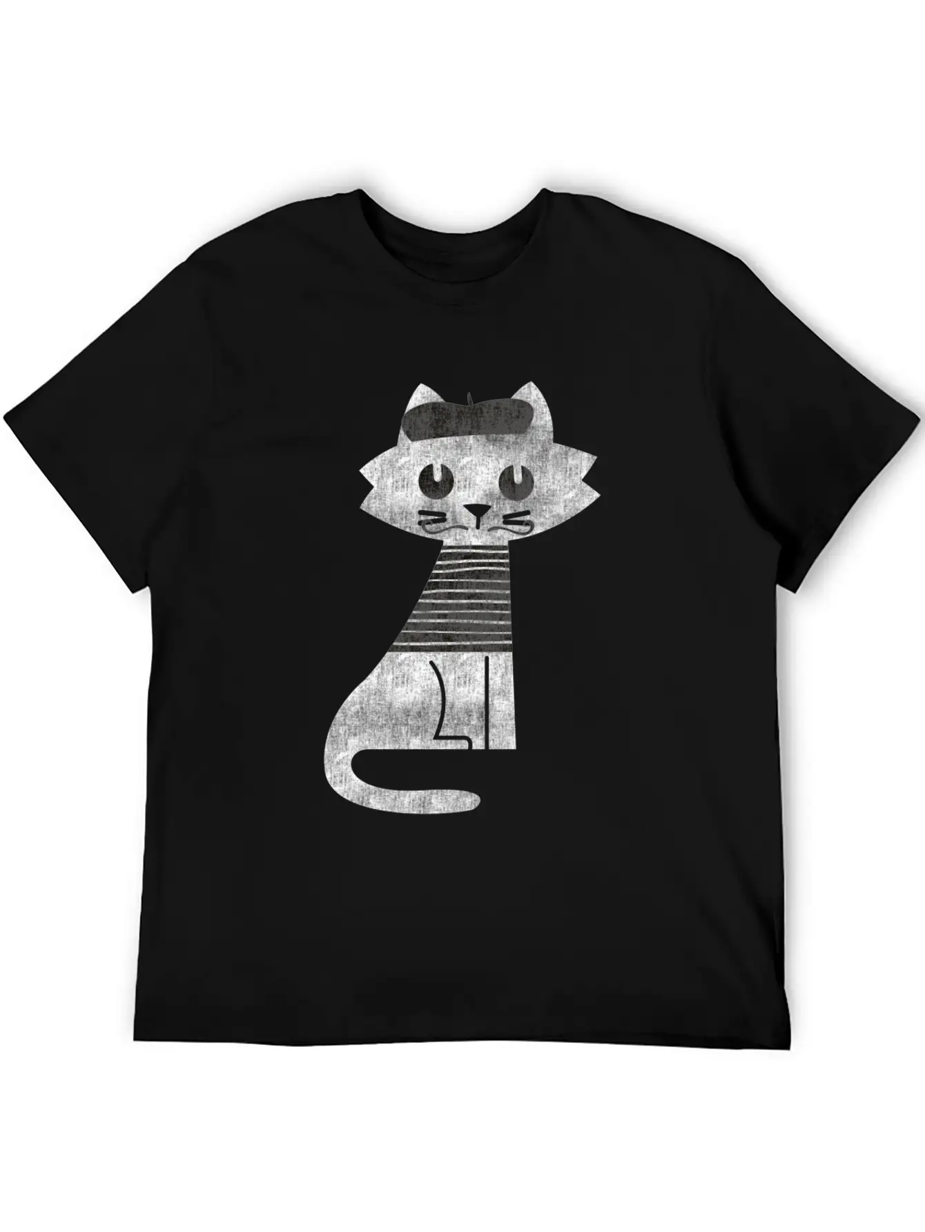 Cat From Paris Timeless Short Sleeve Tee – Comfy And Minimalist Design