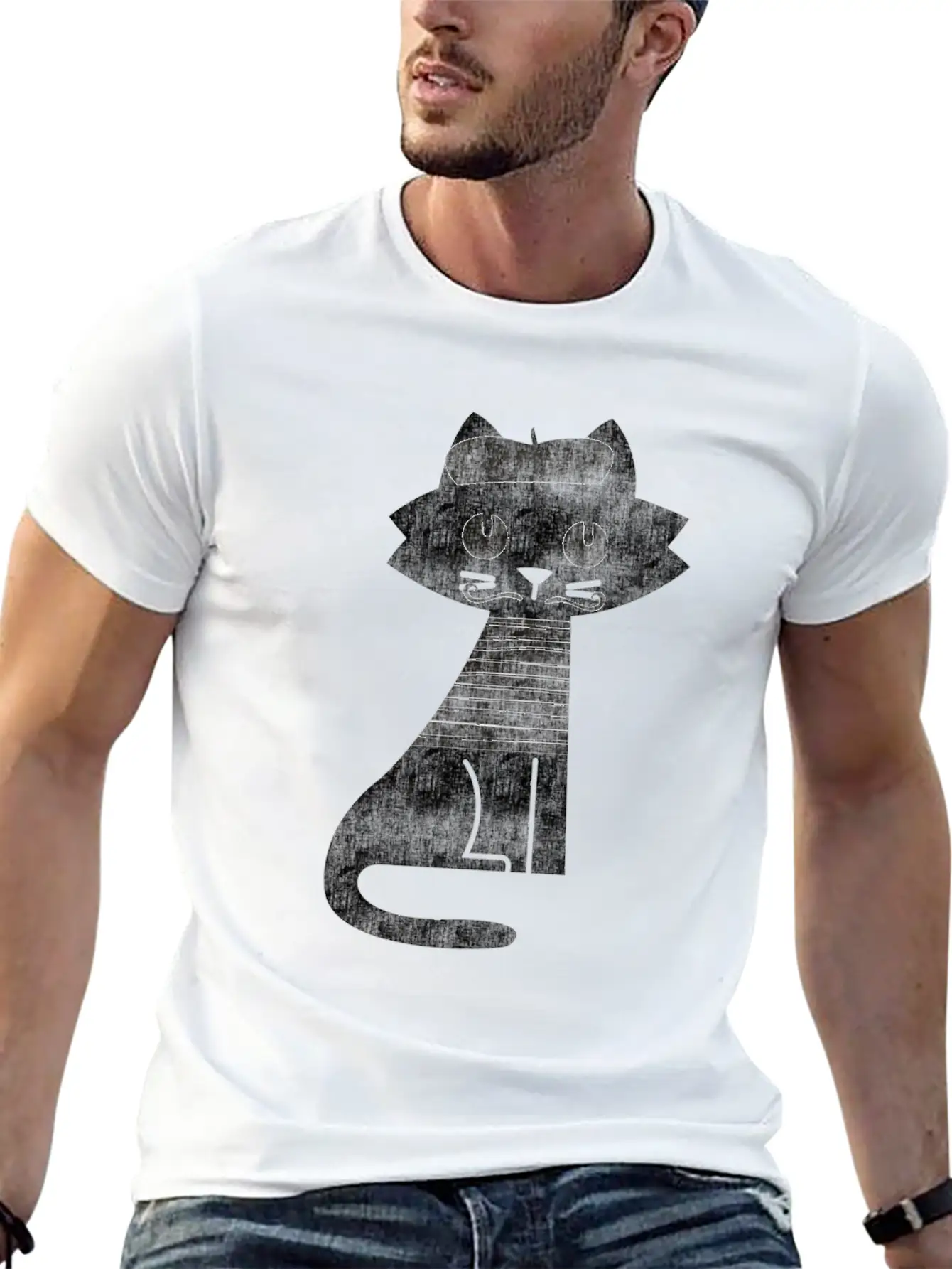 Cat From Paris Timeless Short Sleeve Tee – Comfy And Minimalist Design