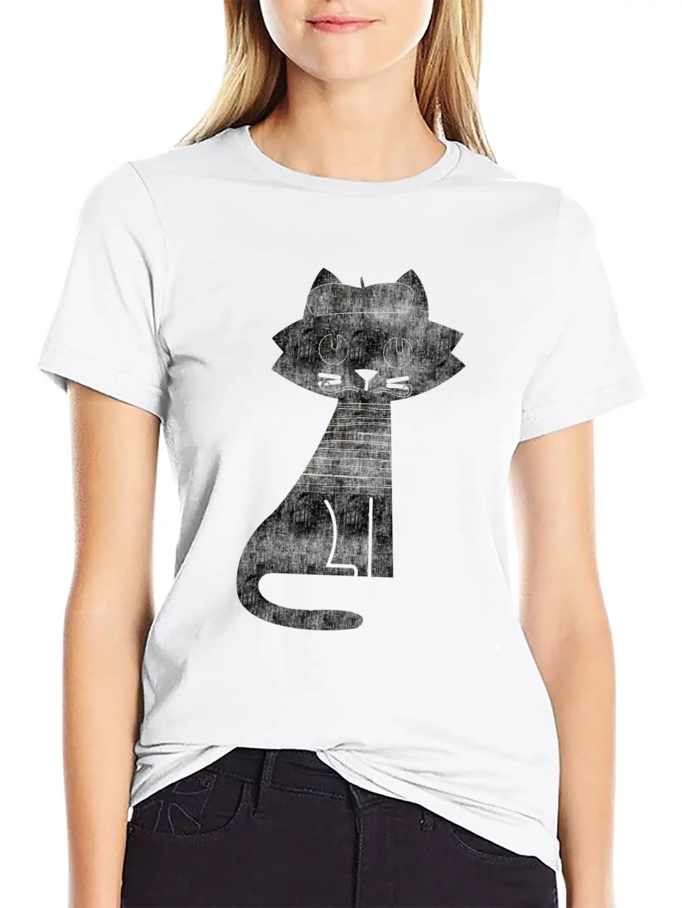 Cat From Paris Timeless Short Sleeve Tee – Comfy And Minimalist Design