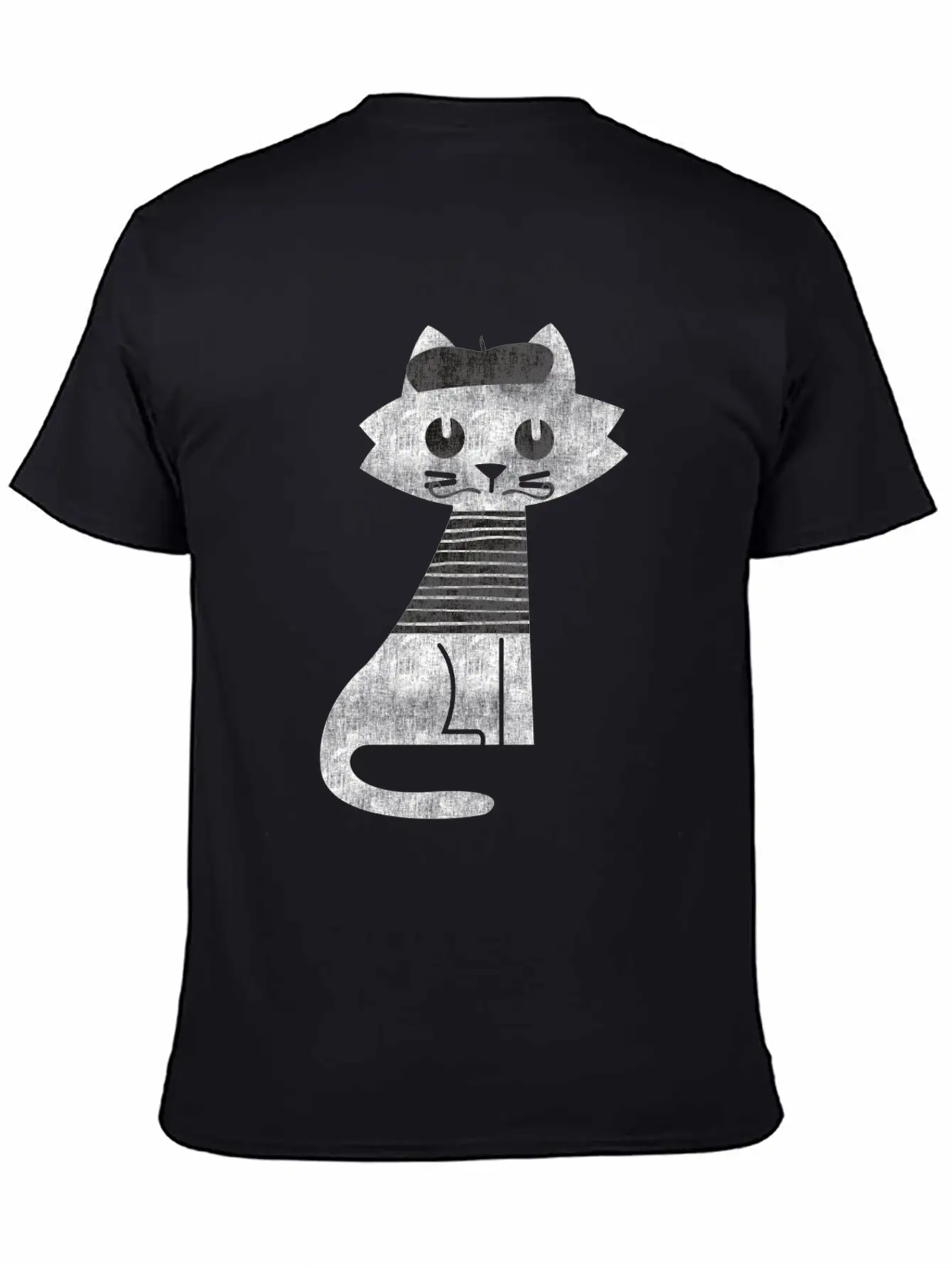 Cat From Paris Timeless Short Sleeve Tee – Comfy And Minimalist Design