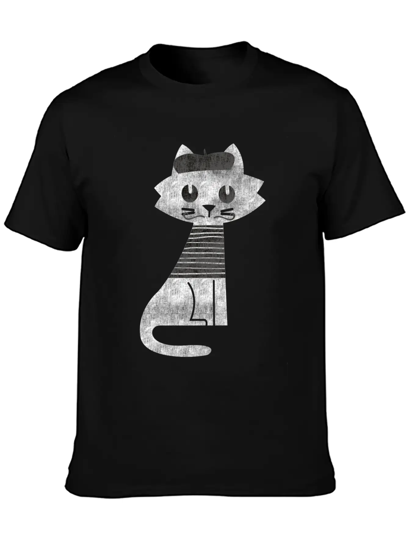 Cat From Paris Timeless Short Sleeve Tee – Comfy And Minimalist Design