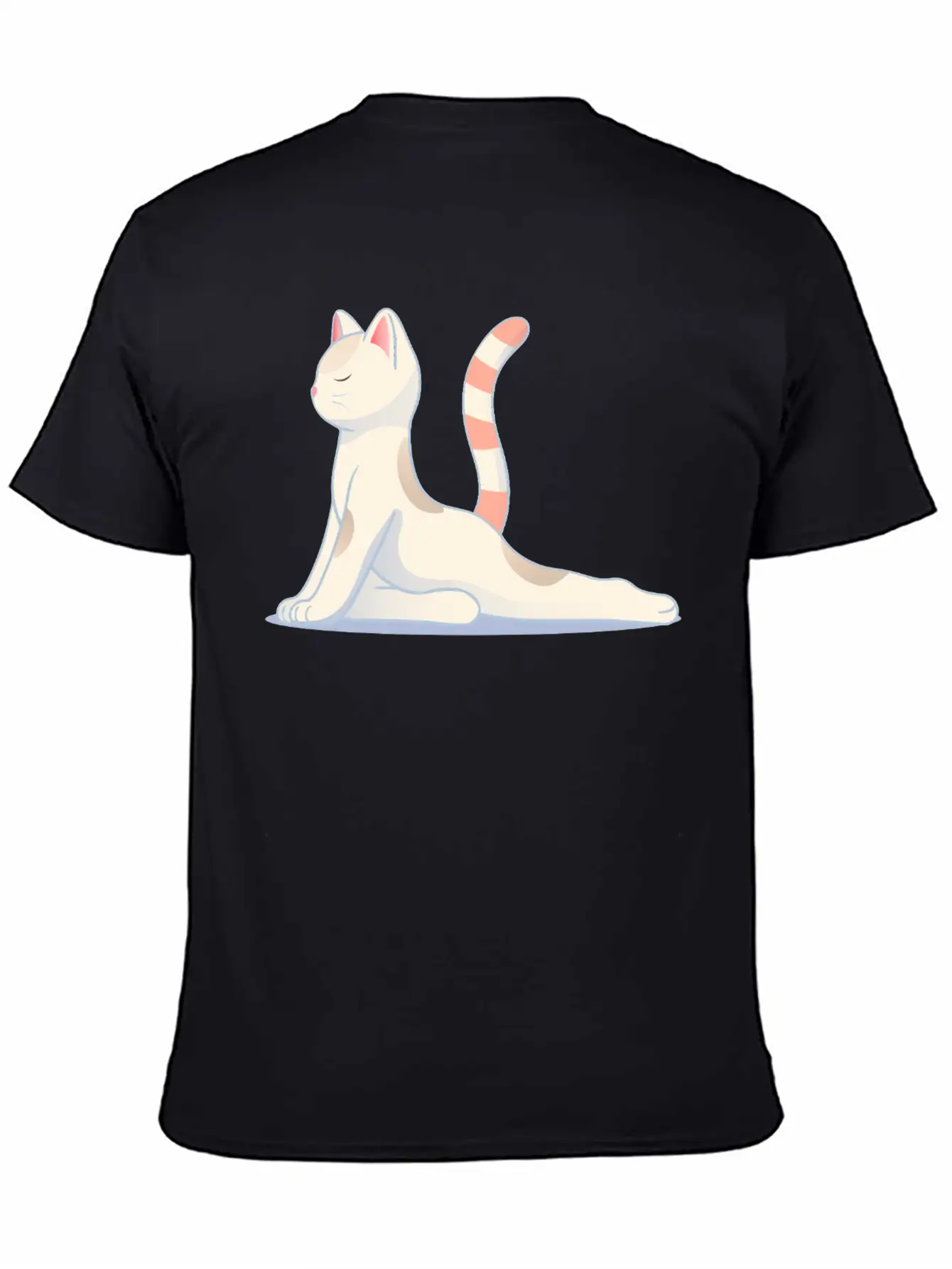 Cat In Meditative Yoga Pose Essential Unisex Summer Tee – Soft Cotton Casual Fit