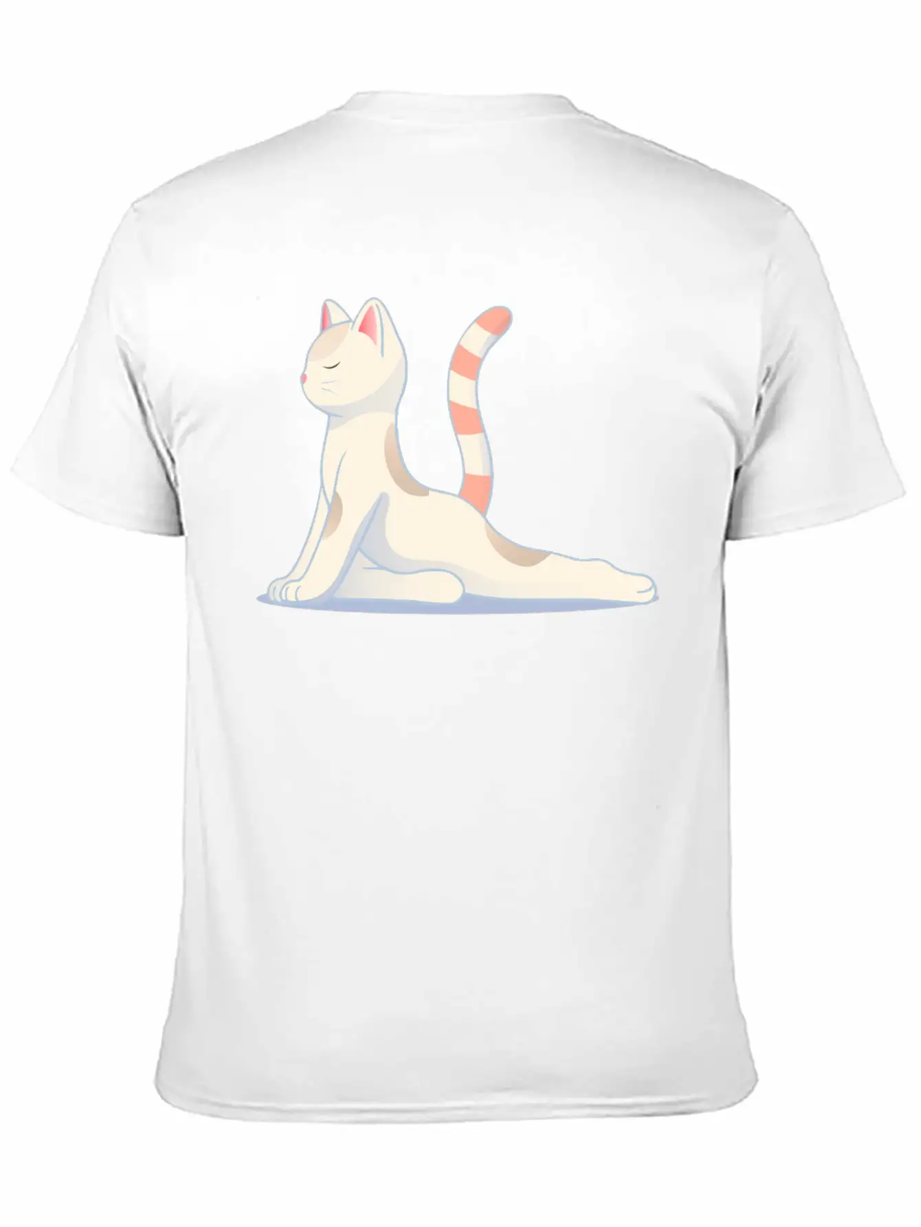 Cat In Meditative Yoga Pose Essential Unisex Summer Tee – Soft Cotton Casual Fit