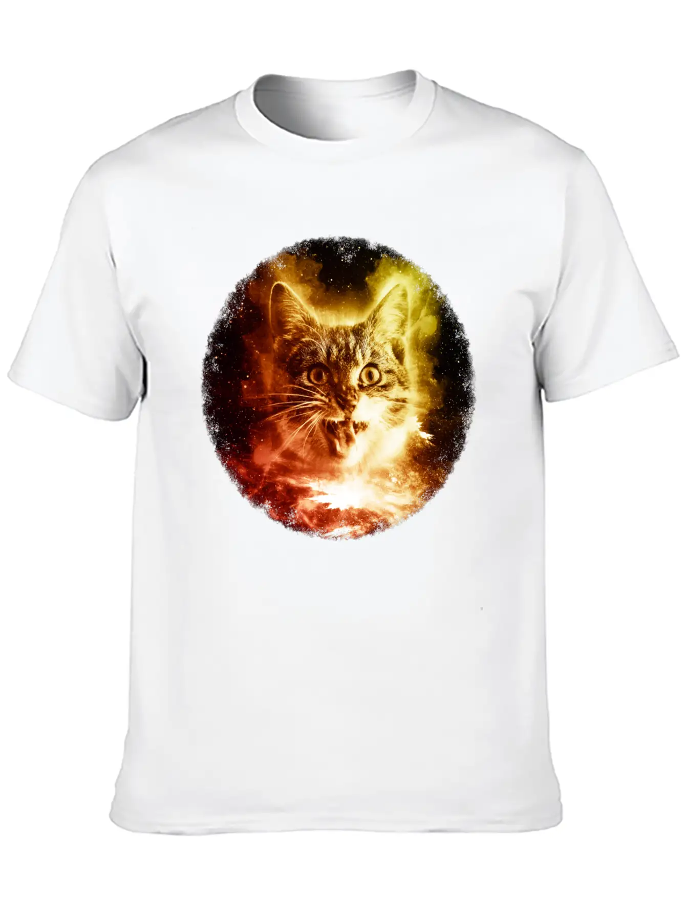 Cat In Space Shirt Cosmic Galaxy Sci Fi Retro Kitten T Shirt Comfortable Minimalist Graphic Tee – Summer Style Essential