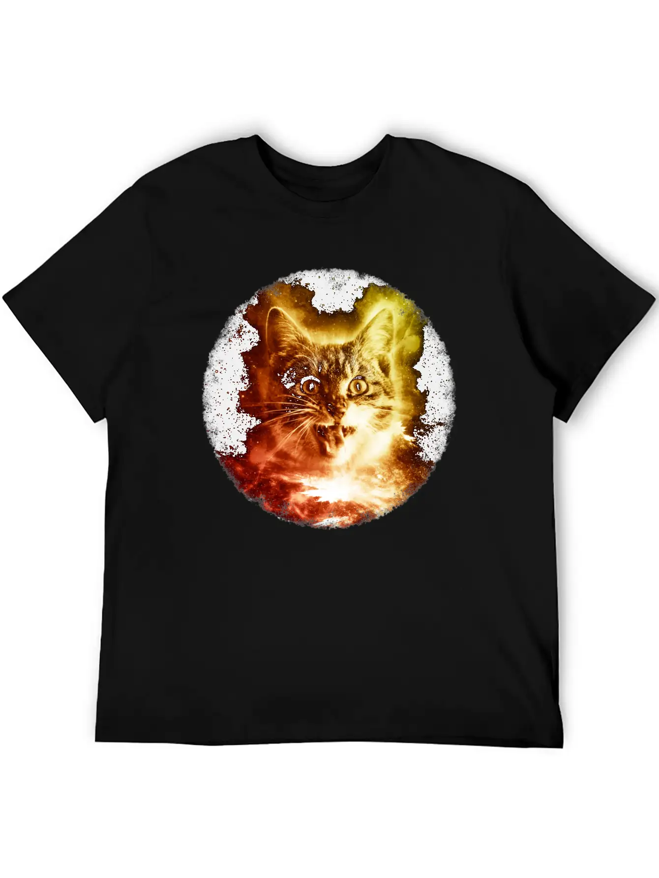 Cat In Space Shirt Cosmic Galaxy Sci Fi Retro Kitten T Shirt Comfortable Minimalist Graphic Tee – Summer Style Essential