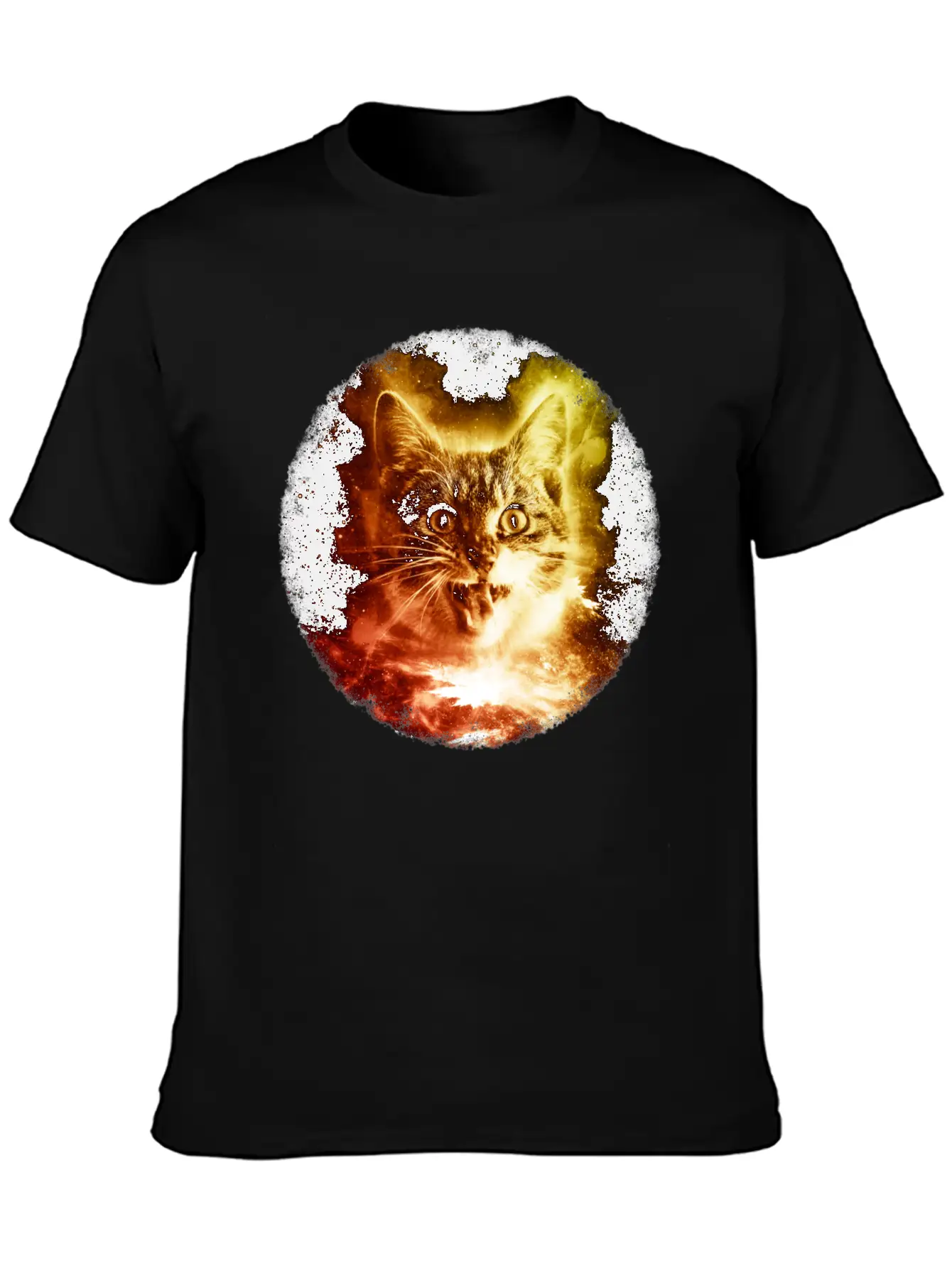 Cat In Space Shirt Cosmic Galaxy Sci Fi Retro Kitten T Shirt Comfortable Minimalist Graphic Tee – Summer Style Essential
