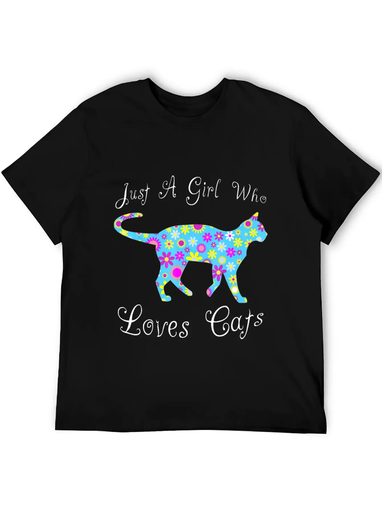Cat Inspired Sayings For Girls Cute Cat Themed Gif Timeless Short Sleeve Tee – Comfy And Minimalist Design
