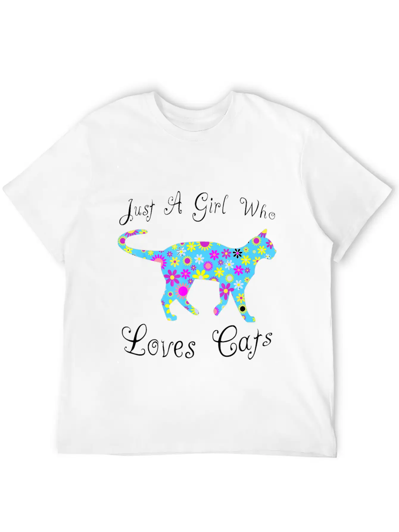 Cat Inspired Sayings For Girls Cute Cat Themed Gif Timeless Short Sleeve Tee – Comfy And Minimalist Design