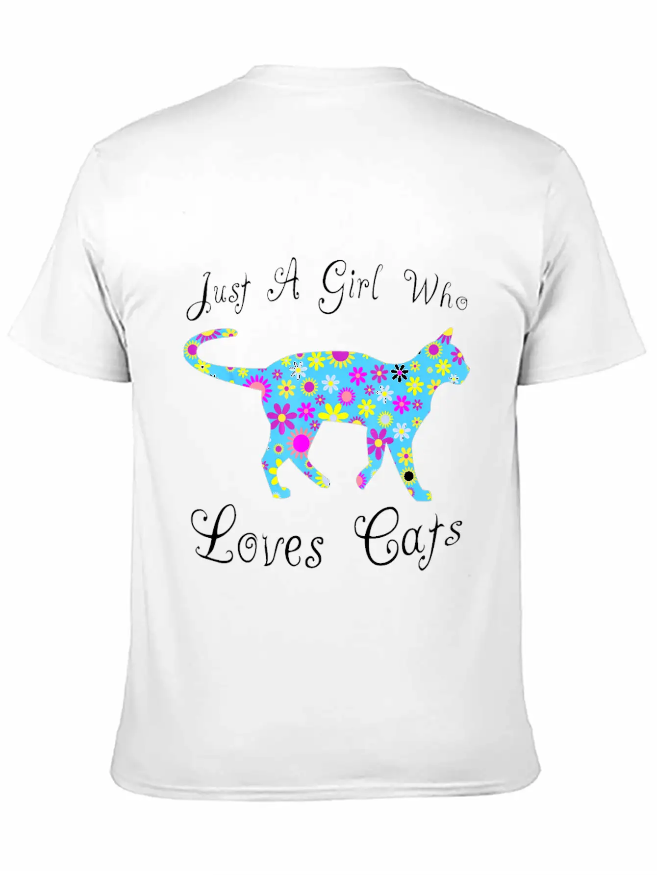 Cat Inspired Sayings For Girls Cute Cat Themed Gif Timeless Short Sleeve Tee – Comfy And Minimalist Design