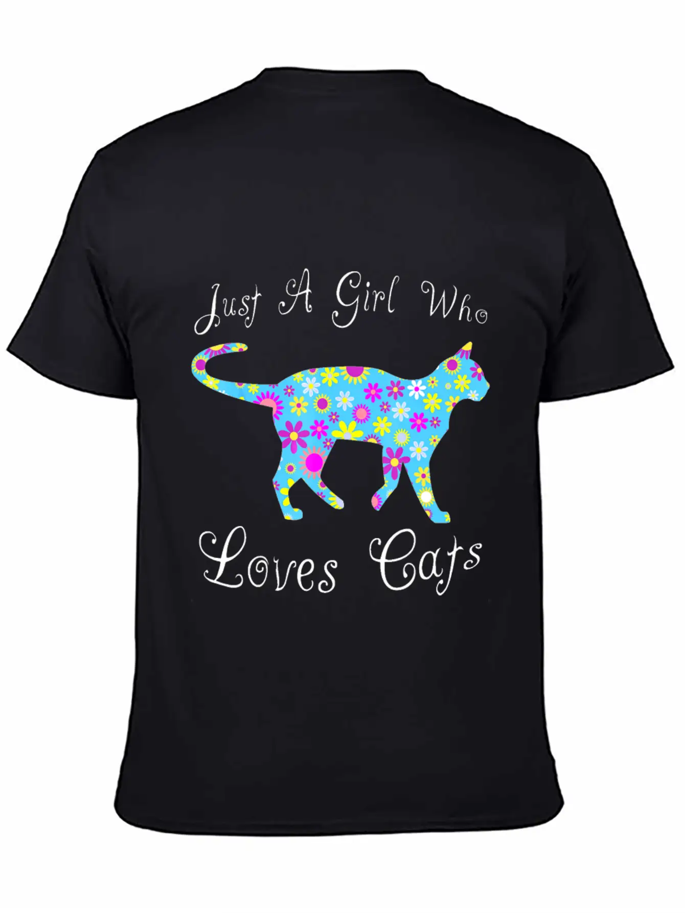 Cat Inspired Sayings For Girls Cute Cat Themed Gif Timeless Short Sleeve Tee – Comfy And Minimalist Design