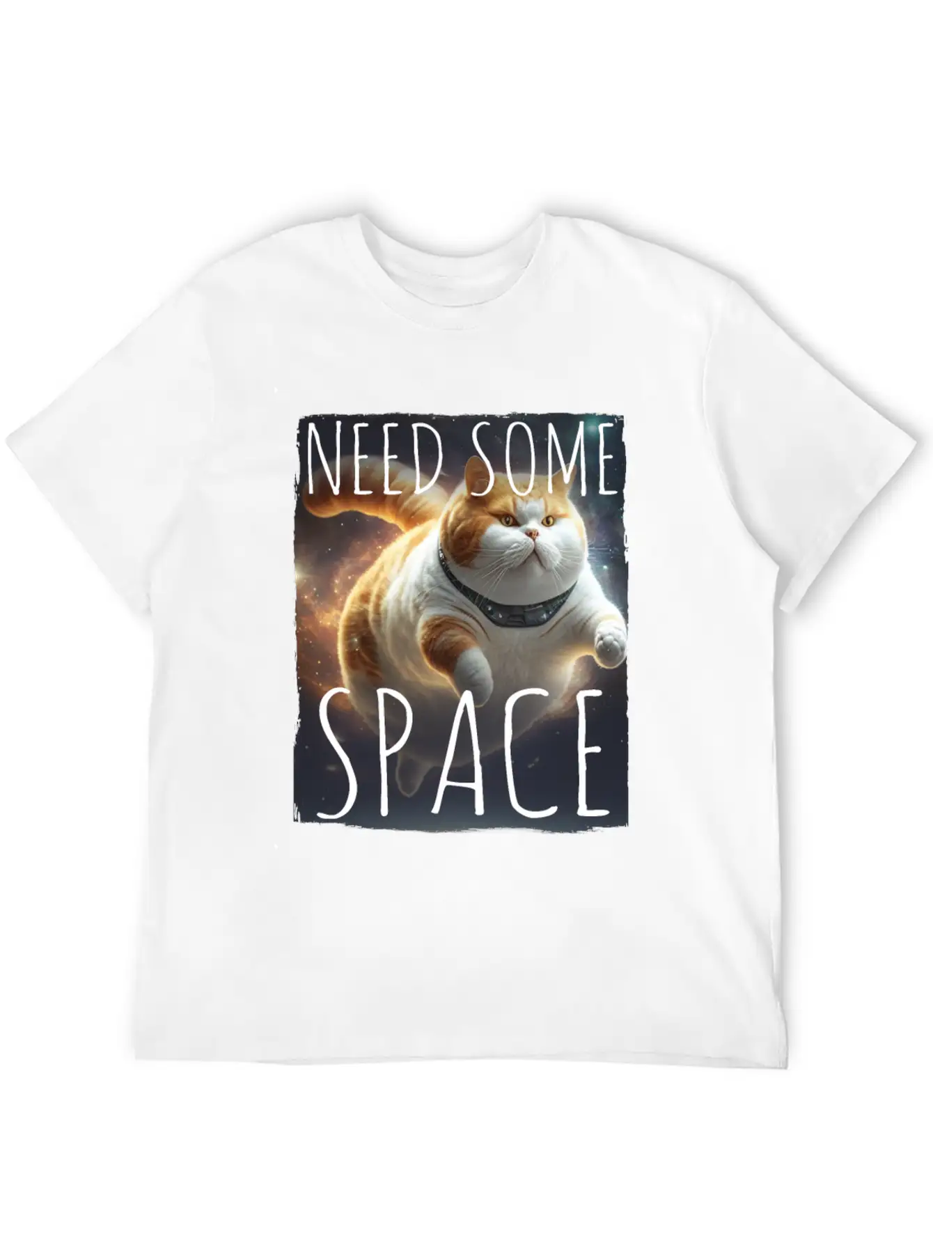 Cat Kitten Space Outer Space Atmosphere Universe Basic Graphic T-Shirt – Daily Comfort In Soft Cotton