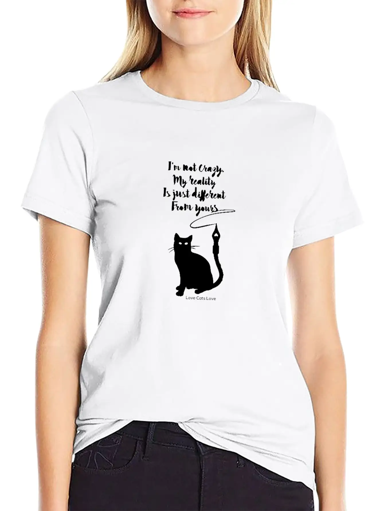 CAT LOVER OWNER FUNNY BIRTHDAY PRESENT SURPRISE Timeless Short Sleeve Tee – Comfy And Minimalist Design