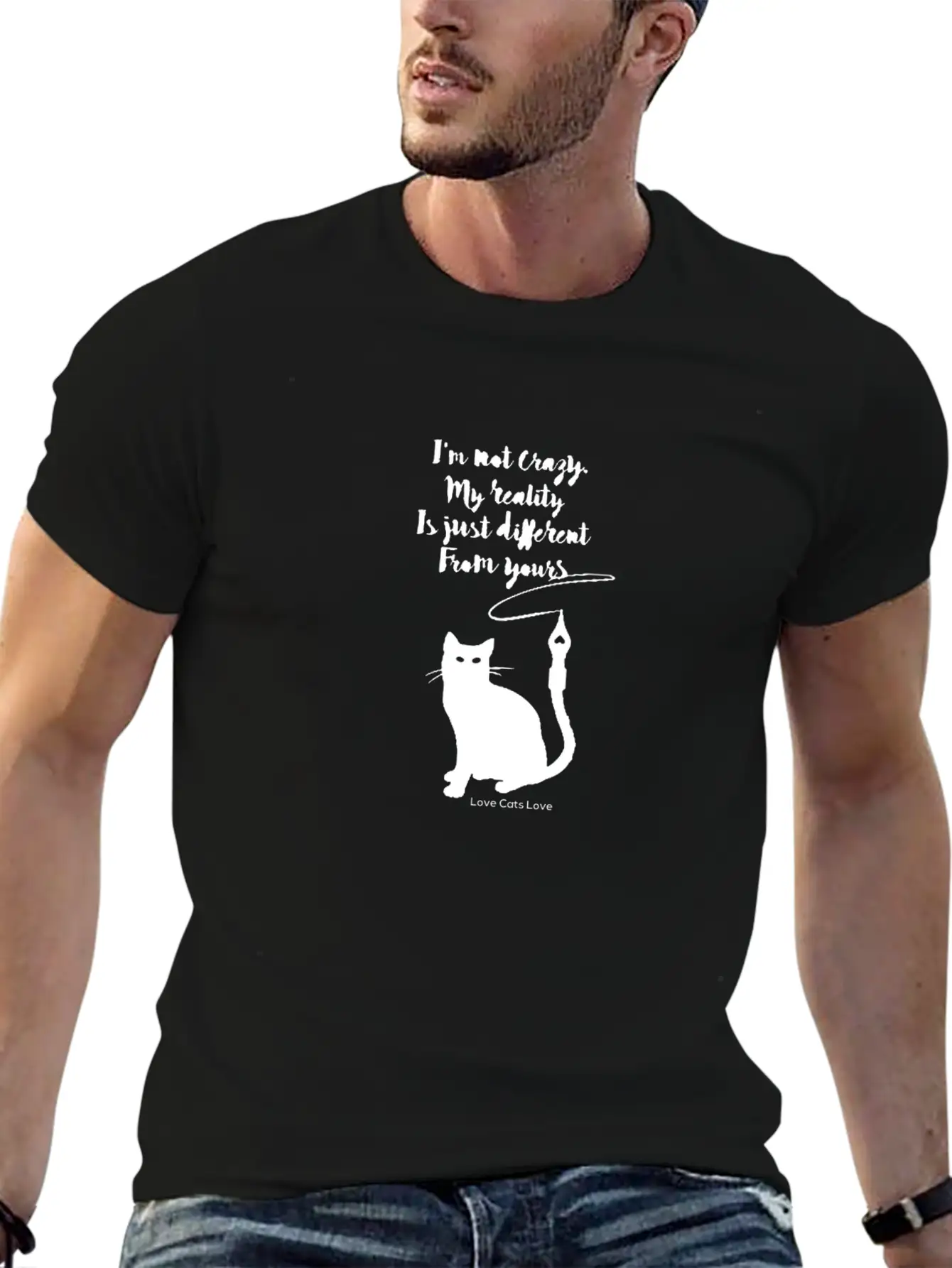 CAT LOVER OWNER FUNNY BIRTHDAY PRESENT SURPRISE Timeless Short Sleeve Tee – Comfy And Minimalist Design