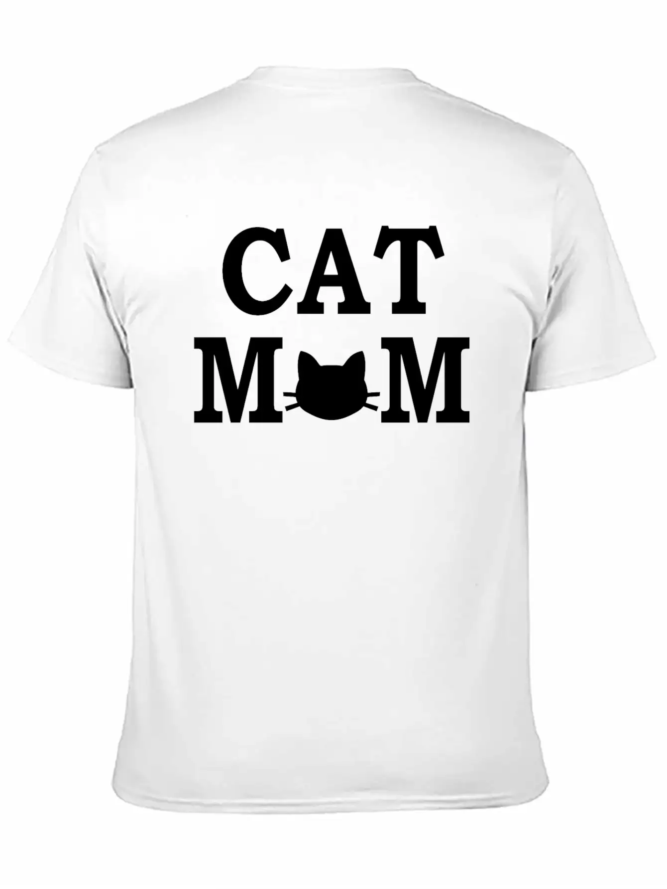Cat Mom - Black Unisex Short Sleeve Soft Cotton T-Shirt – Casual Everyday Wear