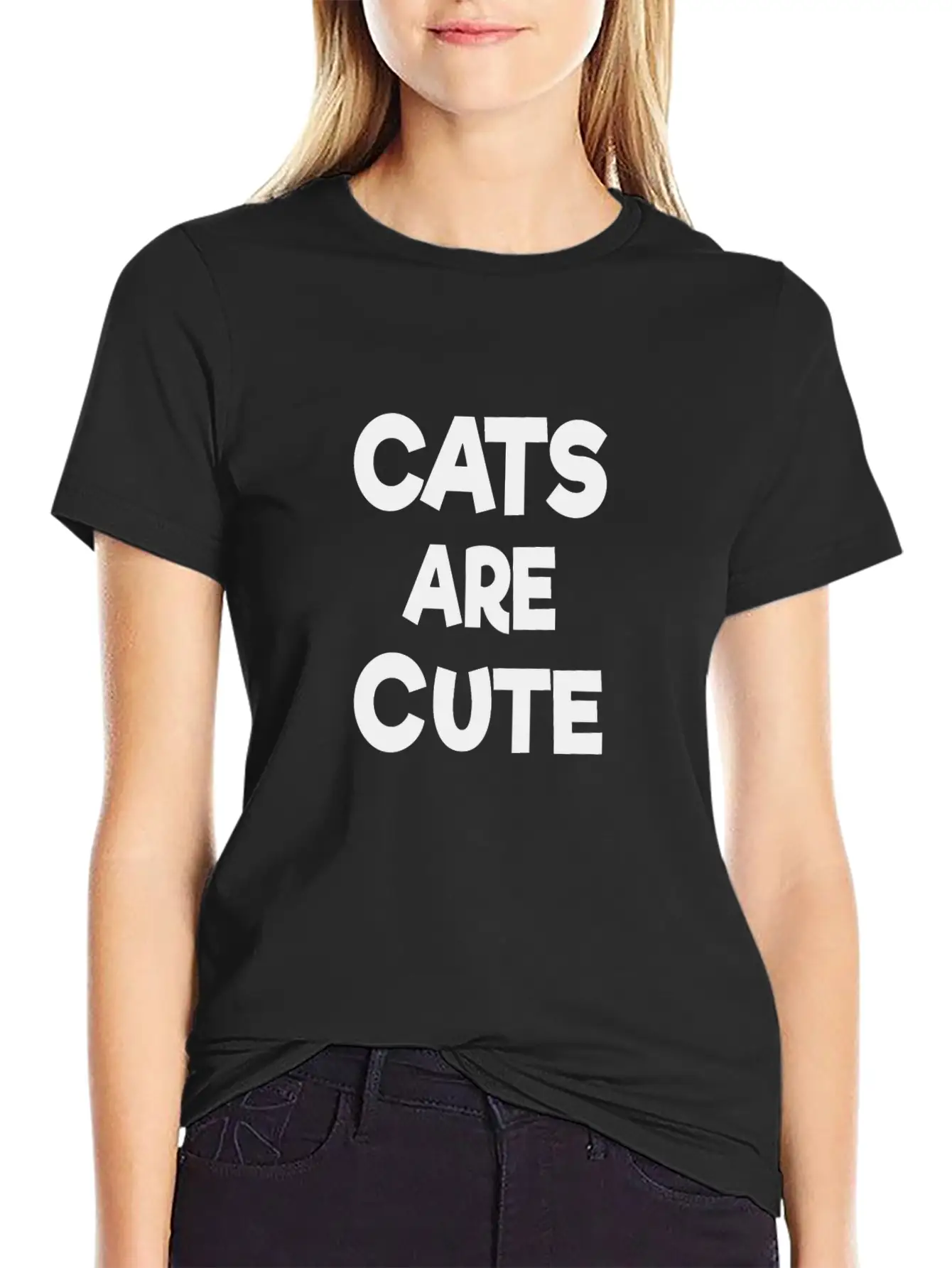 Cats Are Cute Timeless Short Sleeve Tee – Comfy And Minimalist Design