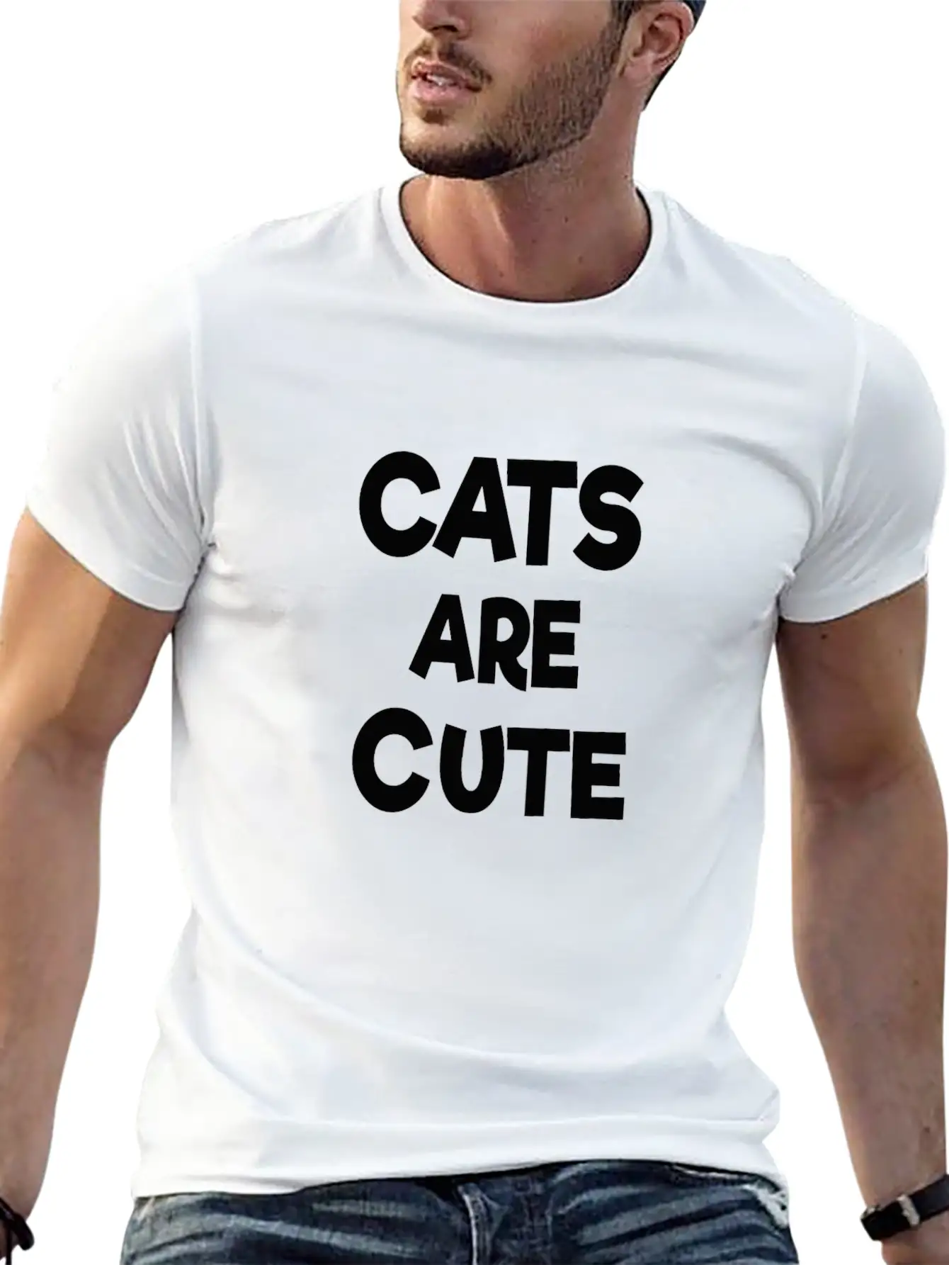 Cats Are Cute Timeless Short Sleeve Tee – Comfy And Minimalist Design
