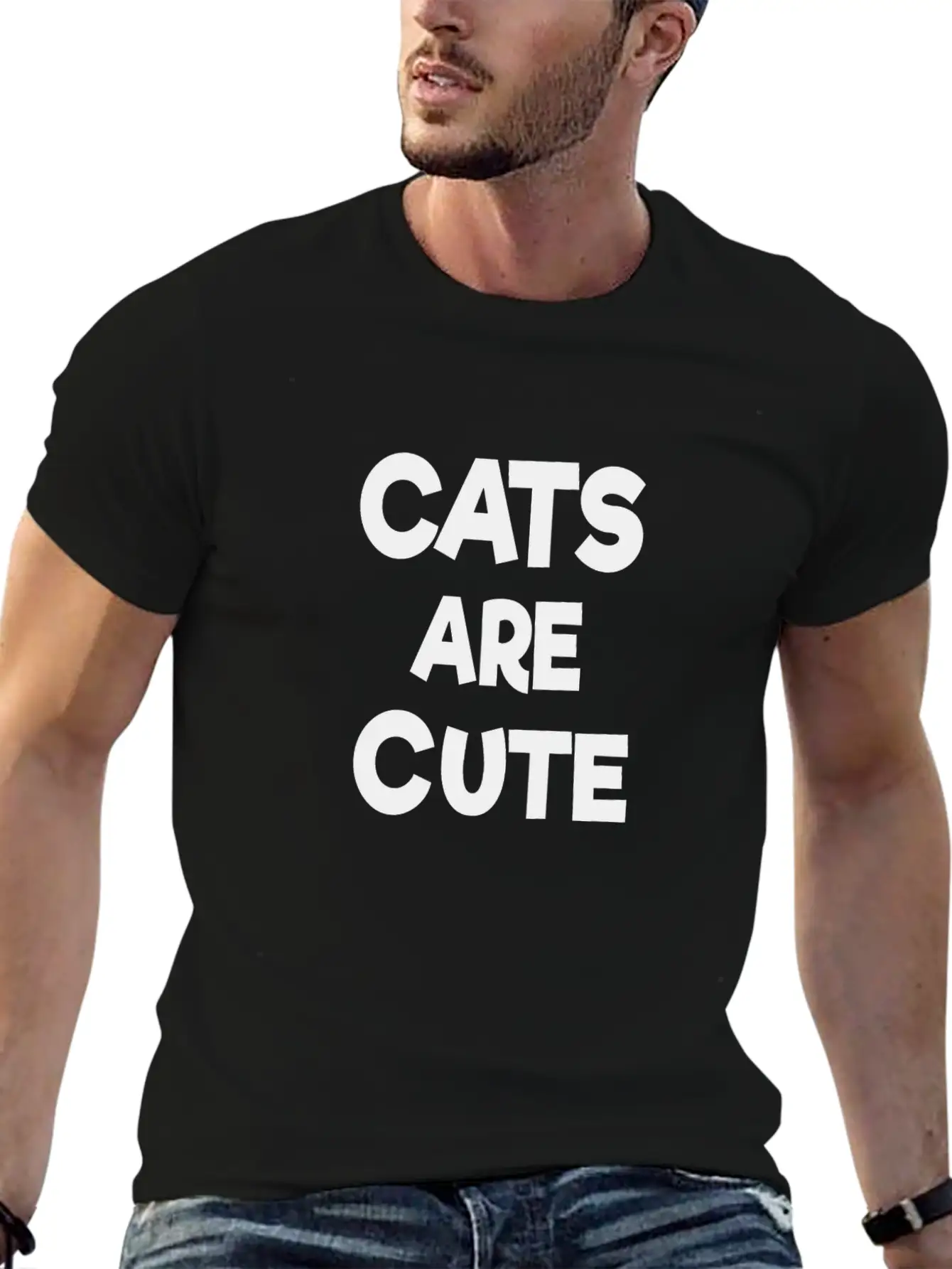 Cats Are Cute Timeless Short Sleeve Tee – Comfy And Minimalist Design
