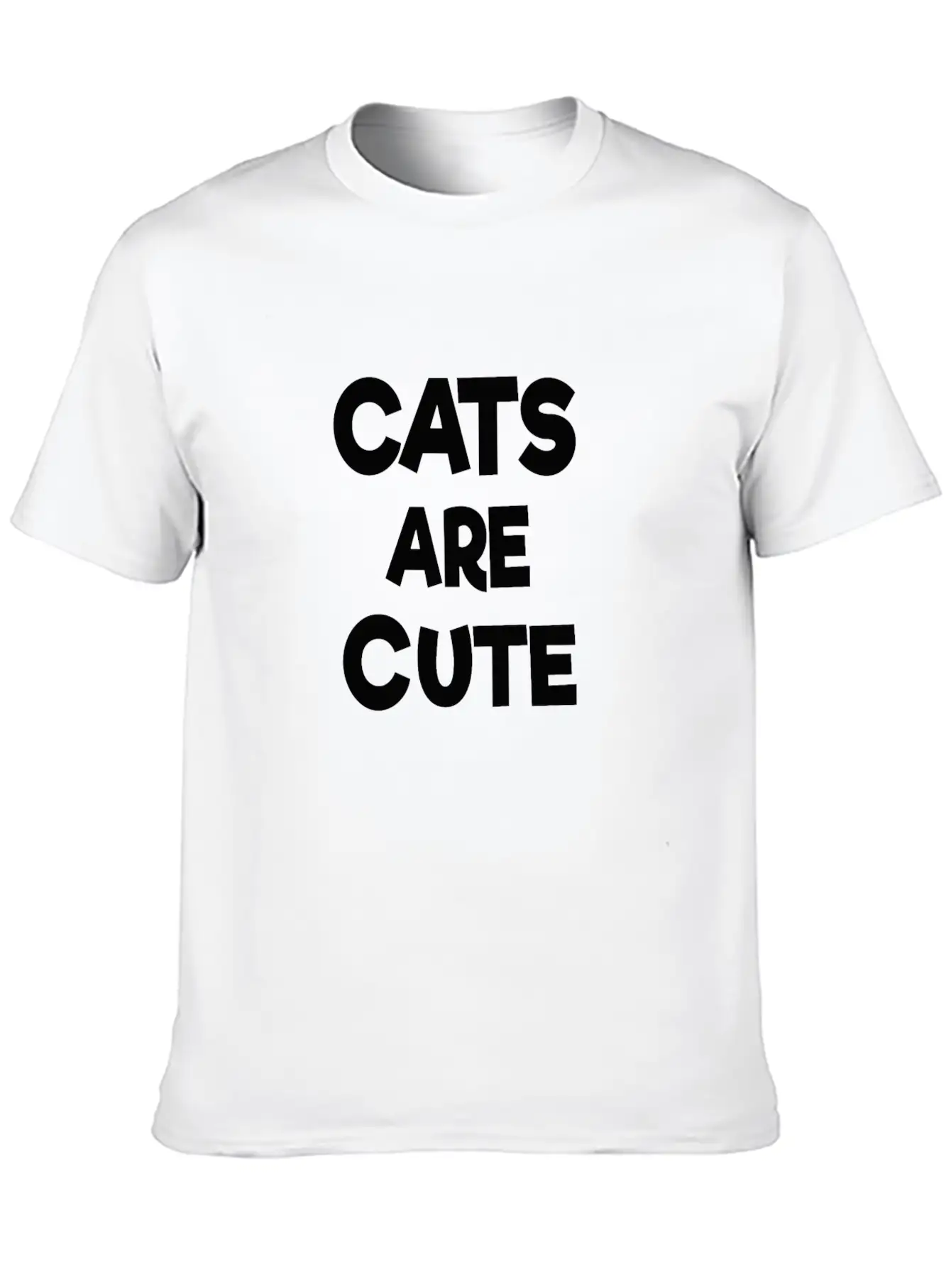 Cats Are Cute Timeless Short Sleeve Tee – Comfy And Minimalist Design