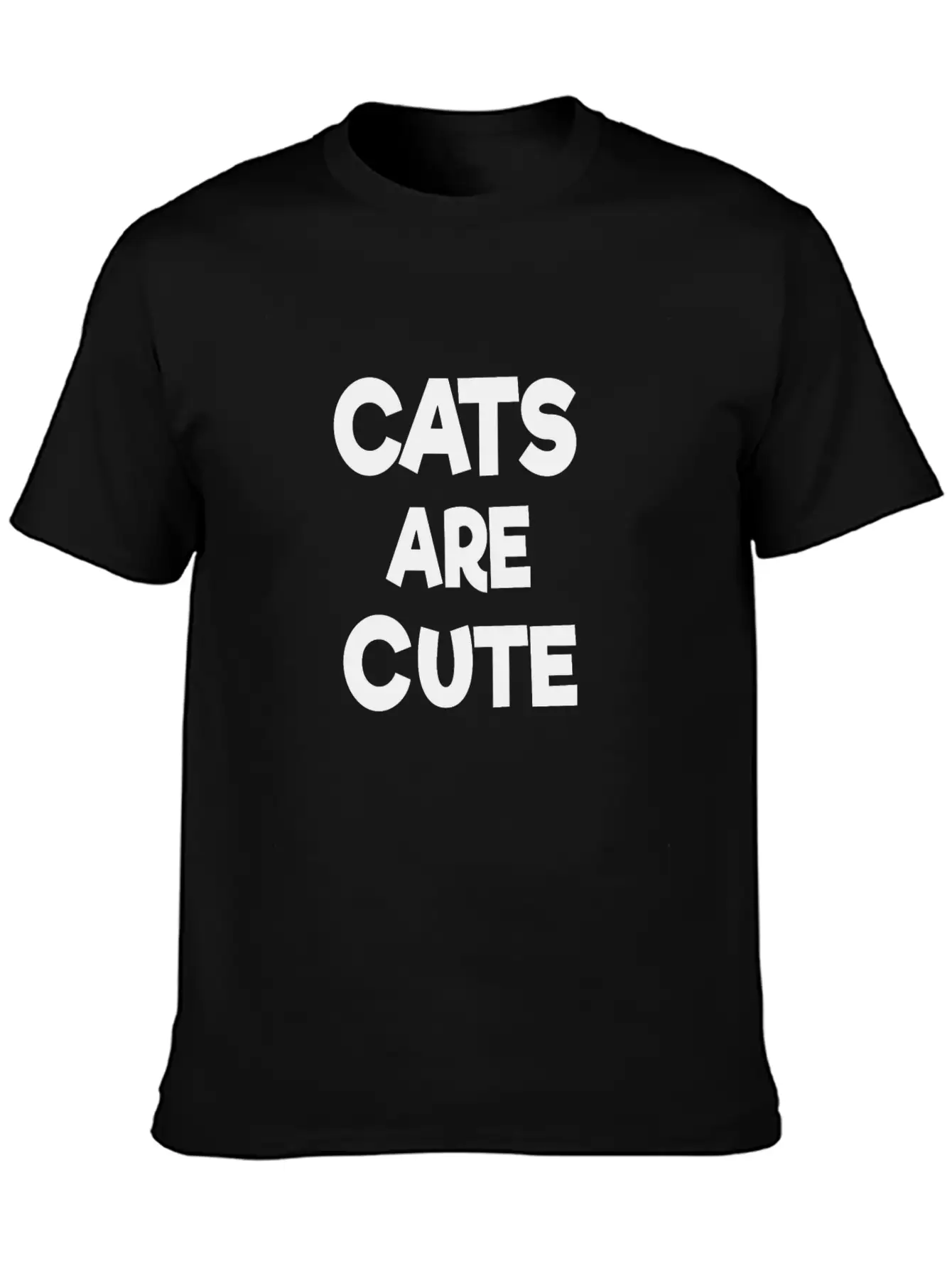 Cats Are Cute Timeless Short Sleeve Tee – Comfy And Minimalist Design
