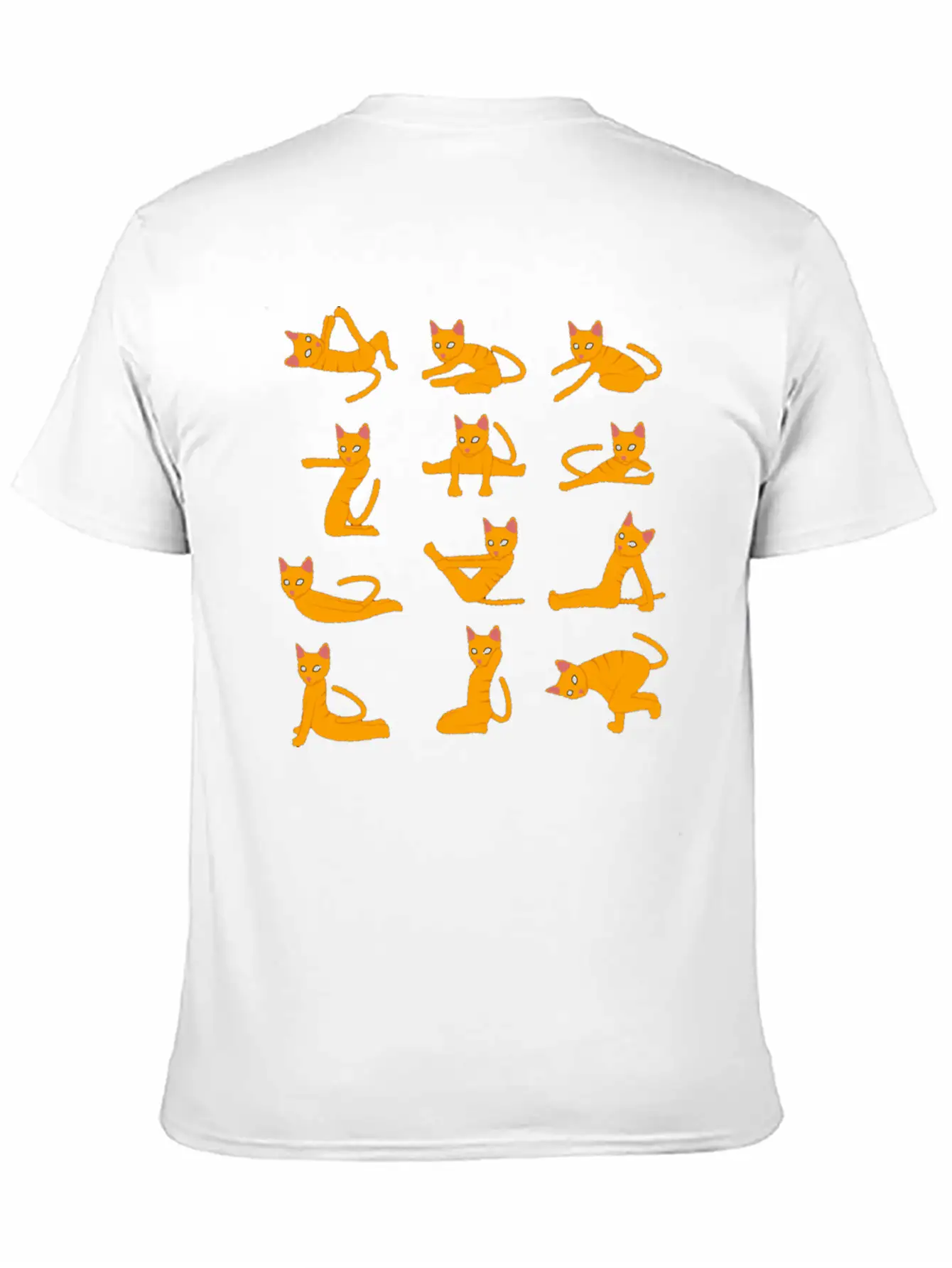 Cats Doing Yoga Mat Yoga Pillow Yoga Teacher Basic Graphic T-Shirt – Daily Comfort In Soft Cotton